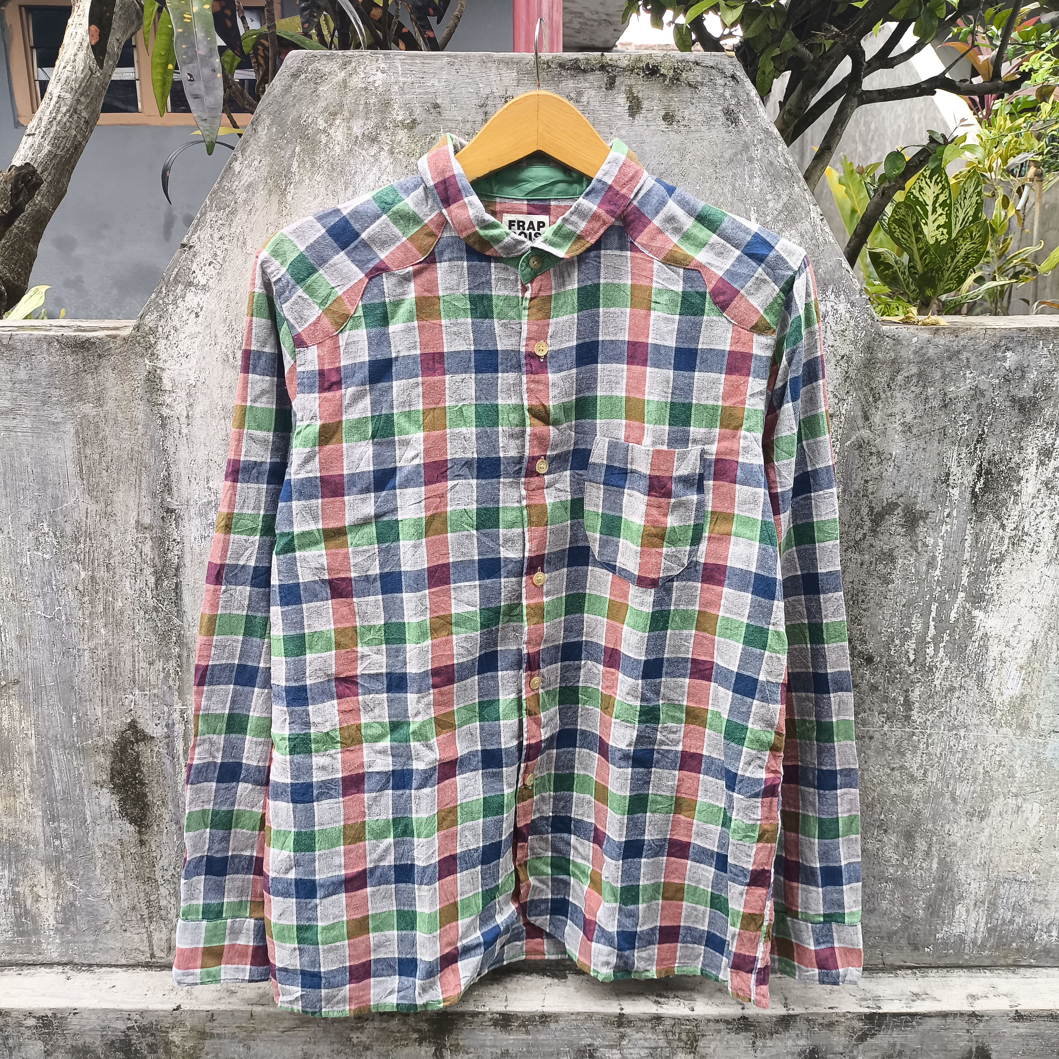 Issey Miyake Issey Miyake frapbois half shirt button up Size US M / EU 48-50 / 2 - 1 Thumbnail