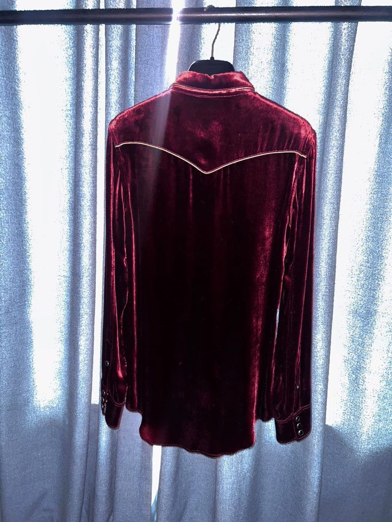 Saint Laurent Paris Saint Laurent Paris Saint Laurent Red Velvet Shirt-2506 Size US S / EU 44-46 / 1 - 2 Thumbnail