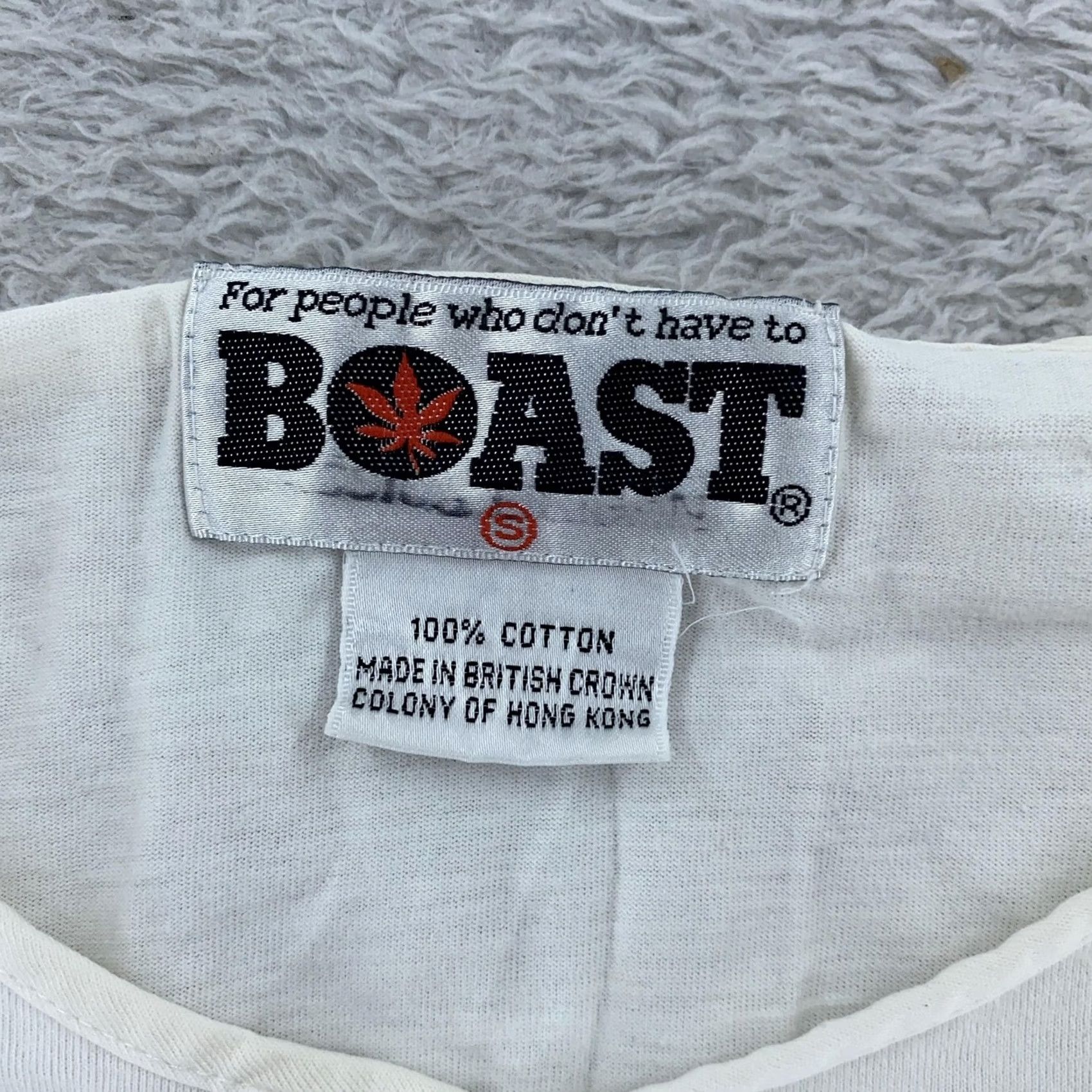 Vintage VINTAGE Boast T-Shirt Henley Sleeveless Mens XS White 80s 90s Concert Sportswear Shirt Size US XS / EU 42 / 0 - 6 Thumbnail