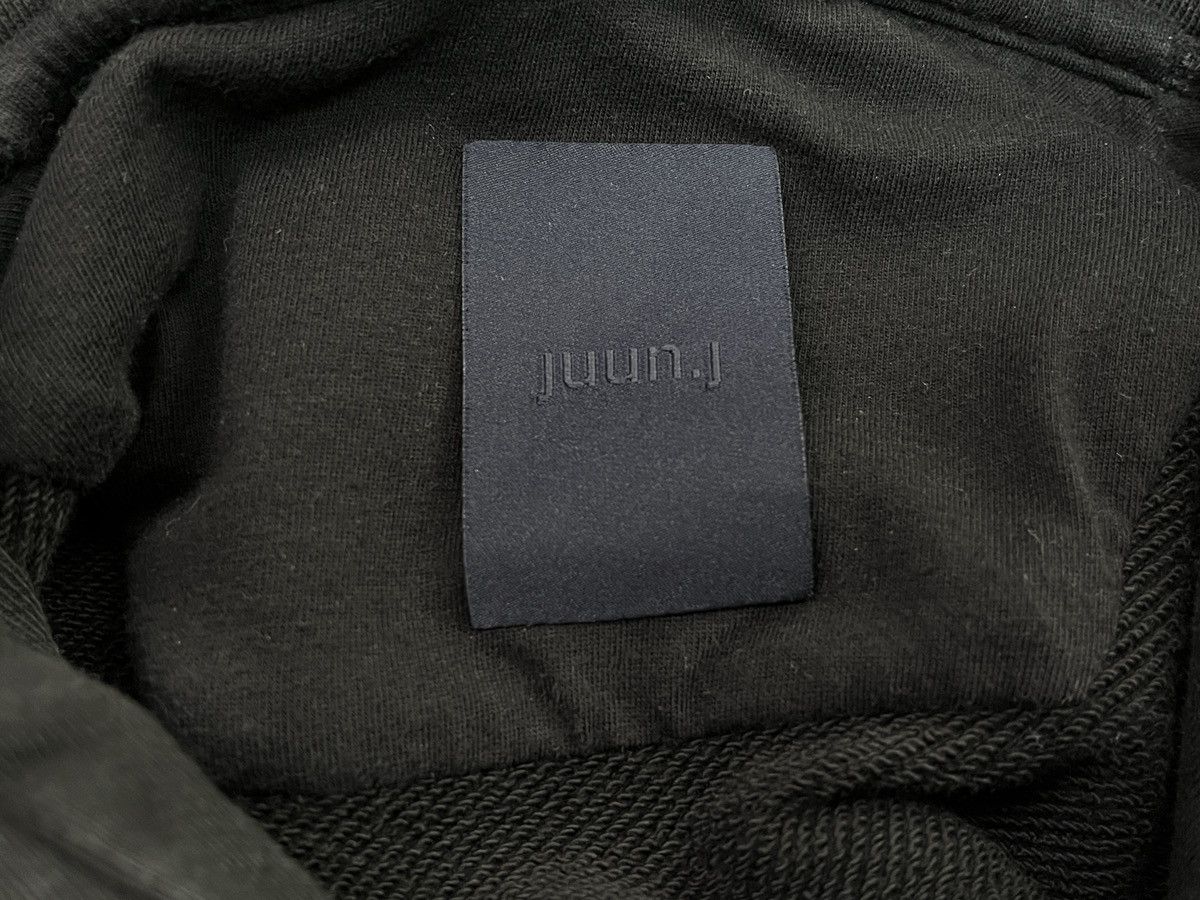Juun.J Juun.J Black Embroidered Lapped Hoodie Streetwear Men’s M Size US M / EU 48-50 / 2 - 5 Thumbnail