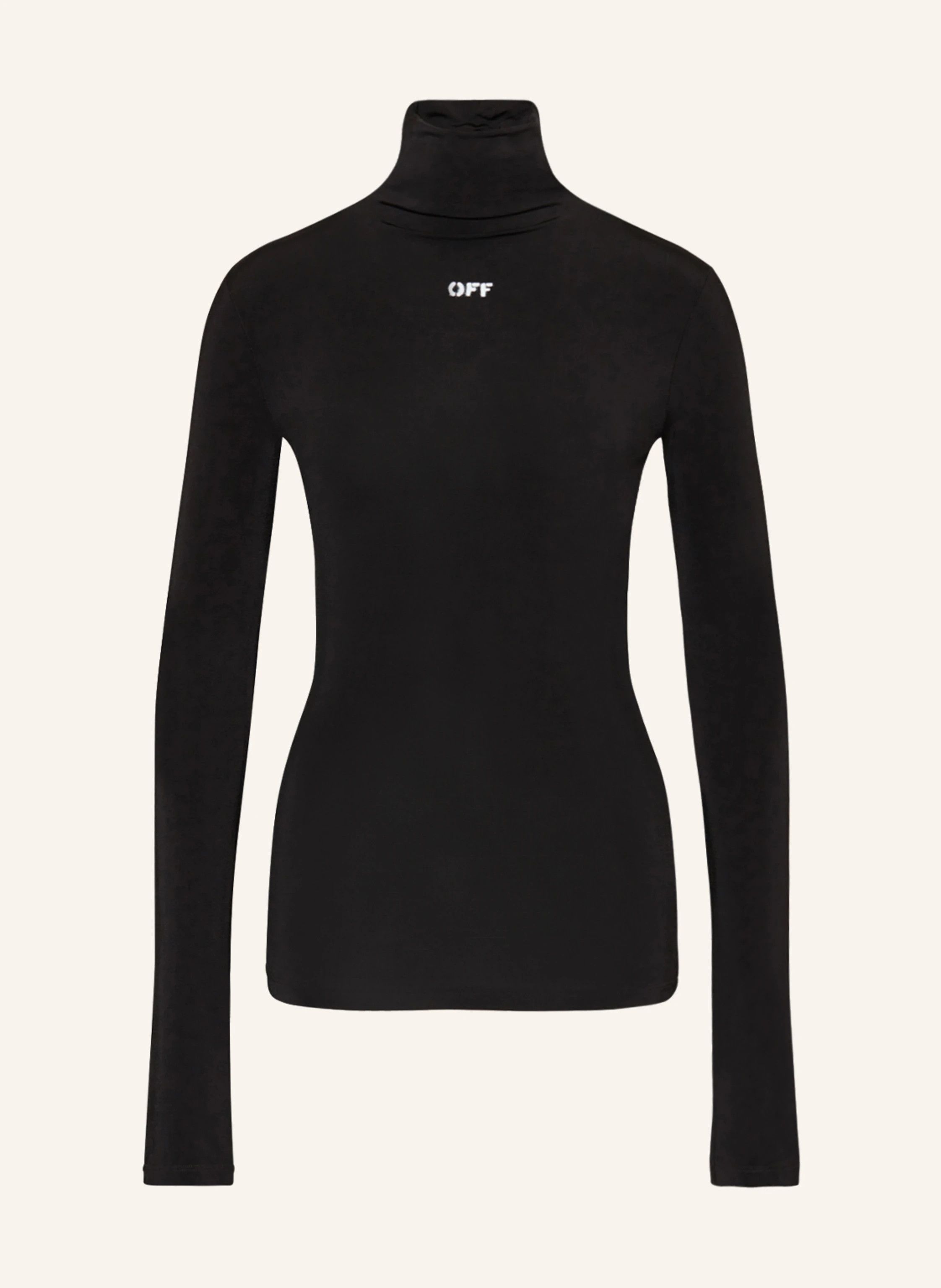Off-White o1s22i1n0824 Second Skin Long Sleeve Turtleneck Top in Black Size XS / US 0-2 / IT 36-38 - 1 Thumbnail