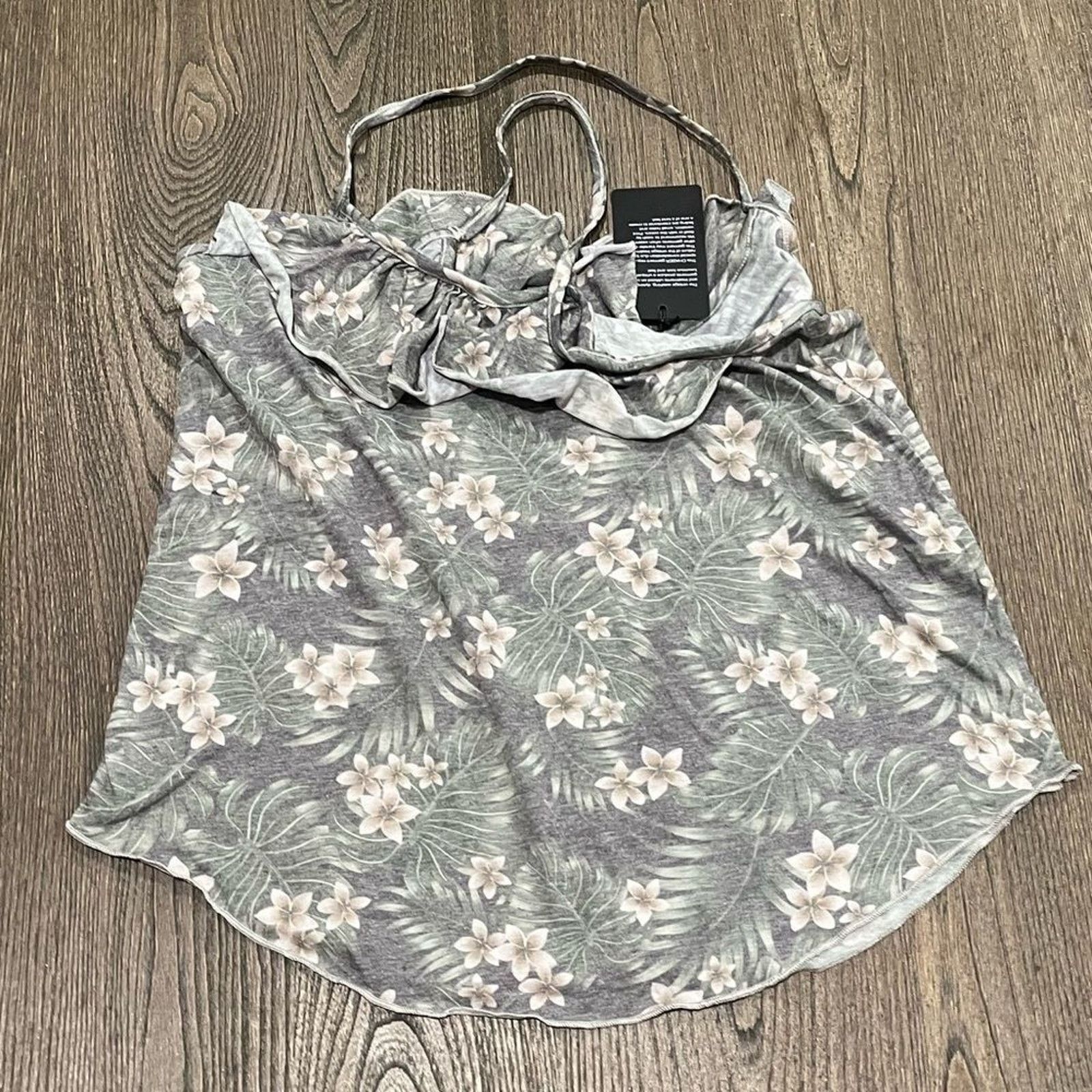 Vintage NWT Chaser Tropical Floral Spaghetti Strap Tank Top Size M Size M / US 6-8 / IT 42-44 - 1 Thumbnail