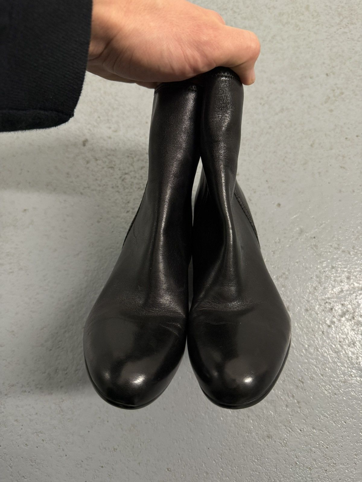 Prada Vintage 00s Prada Ankle Leather Heel Boots Size US 7.5 / IT 37.5 - 4 Thumbnail