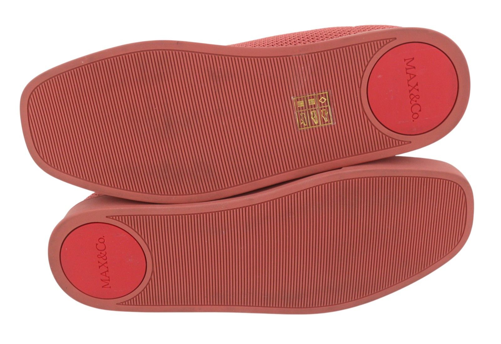 MAX&Co. EU38 Brick Red Textured Slip On Square Sole Sneakers 88723 Size US 7 / IT 37 - 8 Thumbnail