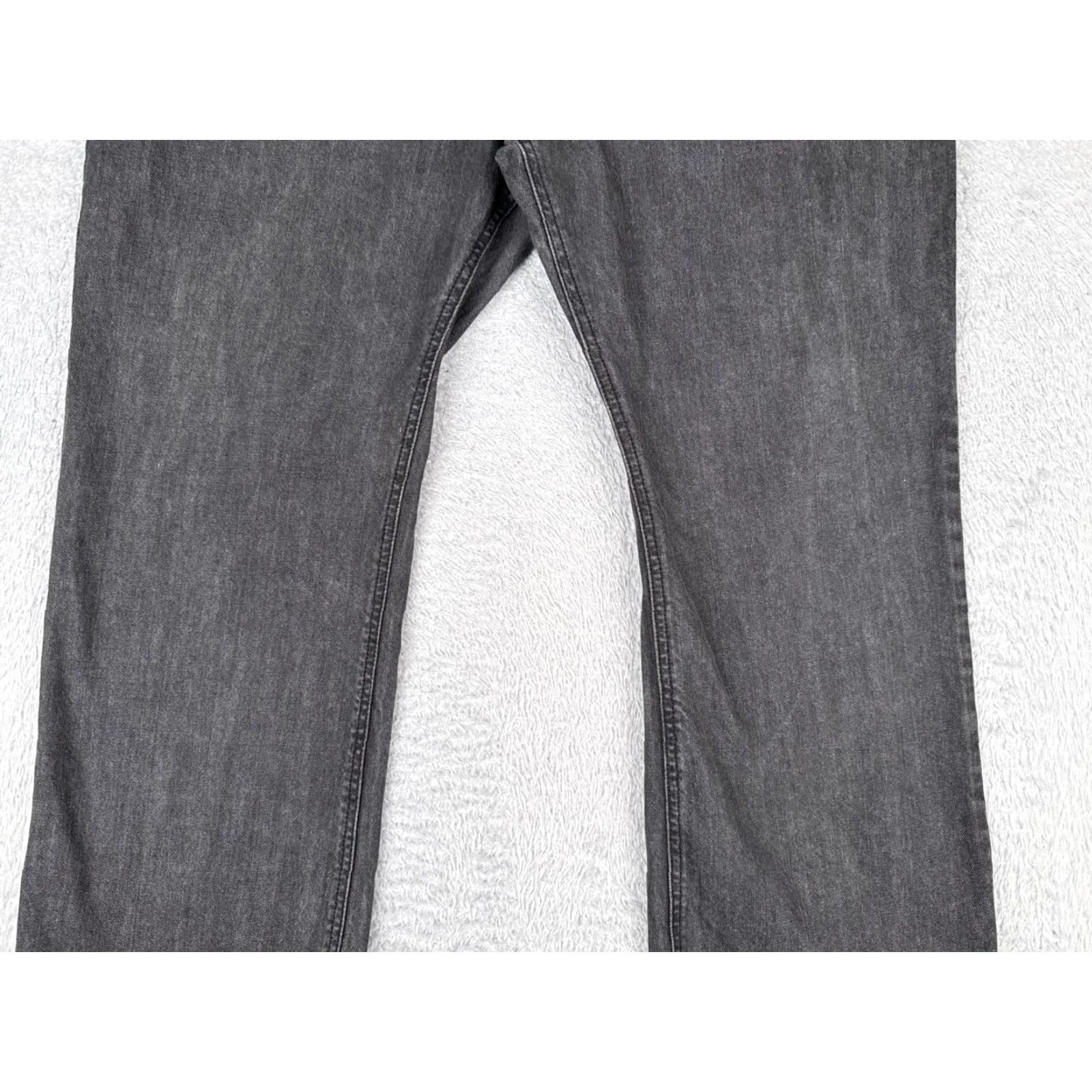 Guess Guess Jeans Mens 40x30 Black Relaxed Straight Rowland Fit Cotton Blend Zip Fly Size US 40 / EU 56 - 3 Thumbnail