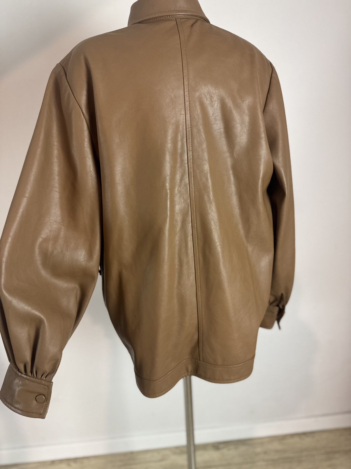 Samsoe Samsoe Camel Vestine soft faux leather Jacket with belt Size XL / US 12-14 / IT 48-50 - 11 Thumbnail