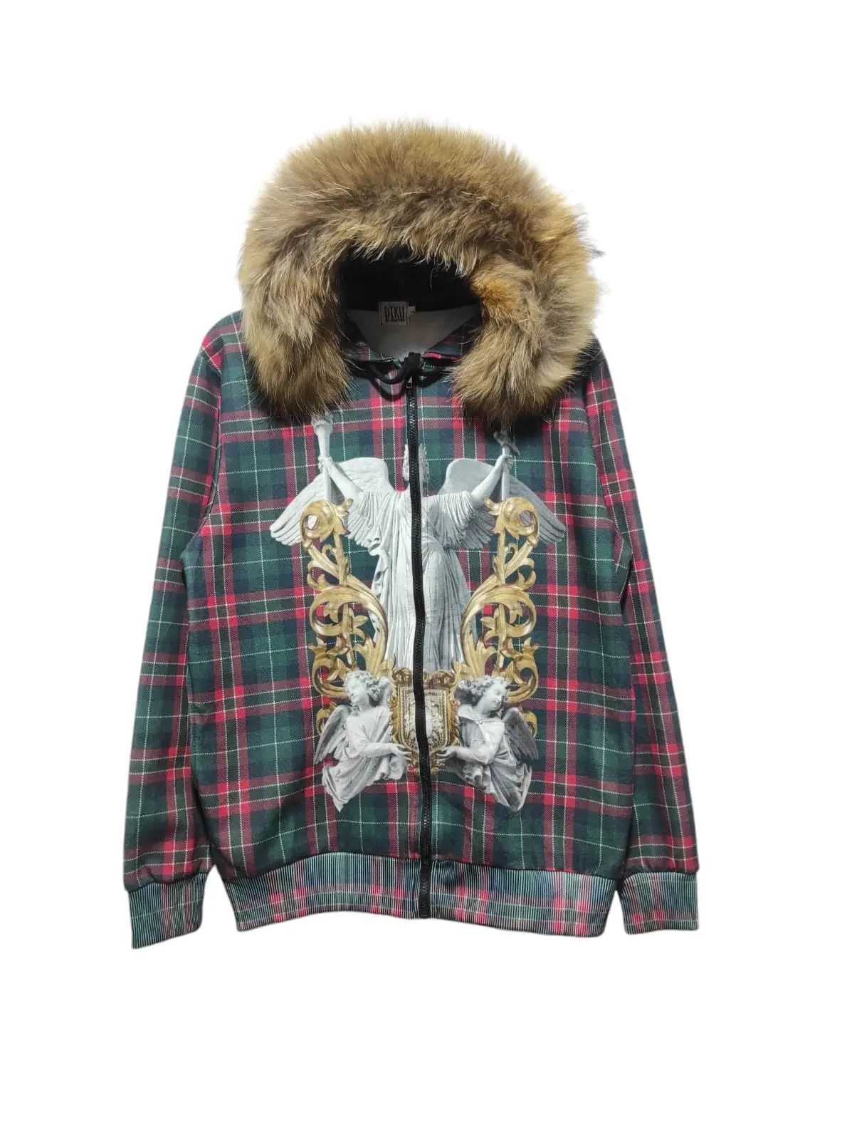 Japanese Brand DIKU Zip Fur Hoodie IfSixWasNine LGB style | Grailed