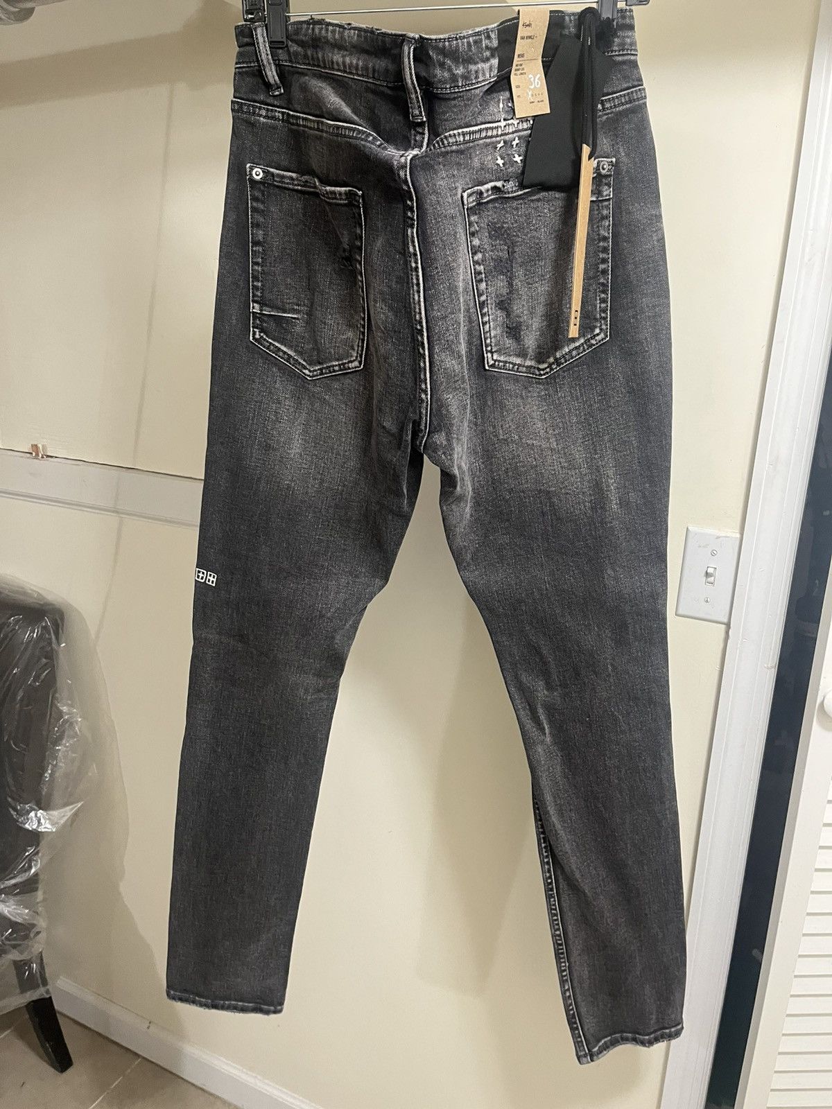 Ksubi Ksubi Van Winkle Distressed Embroidered Jeans Sz 36 Size US 36 / EU 52 - 7 Thumbnail