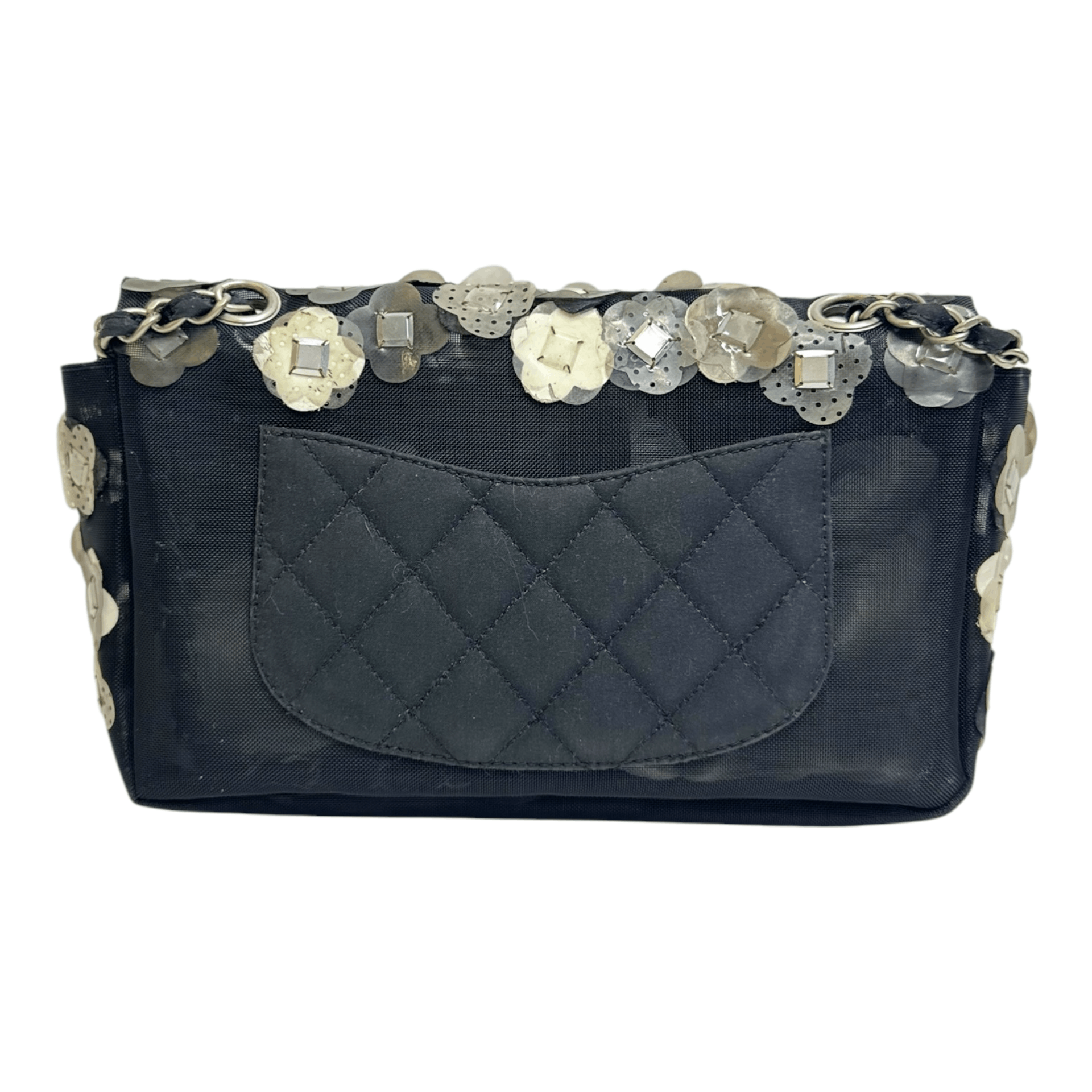 Chanel Chanel Mesh Paillette Sequin Flap Black Size ONE SIZE - 5 Thumbnail
