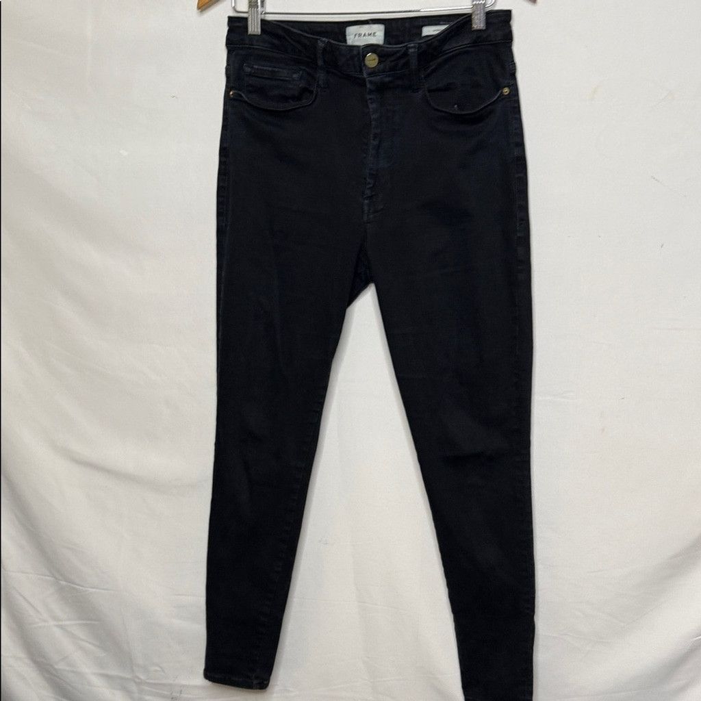 Frame Frame Le One Skinny Larsen (film noir) black color jeans 2 Size 26" / US 2 / IT 38 - 1 Thumbnail