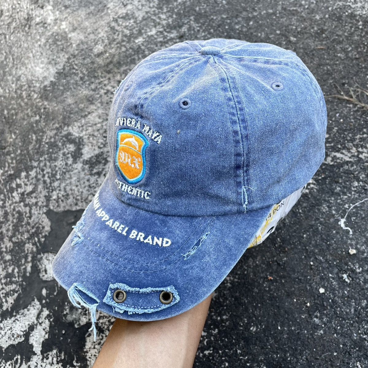 If Six Was Nine Sick Riviera maya distresses hat Size ONE SIZE - 2 Thumbnail