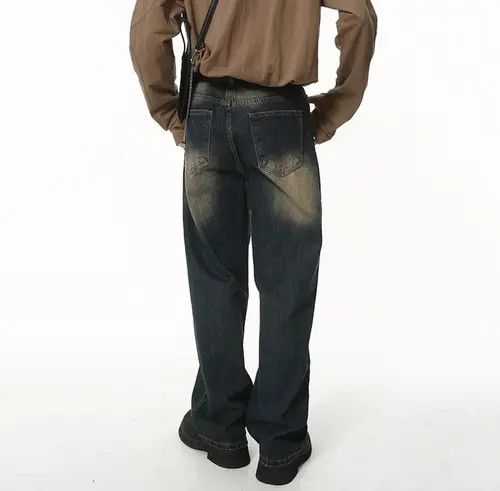 Japanese Brand Nozomi x Katou Washed vintage jeans + chain + belt set Size US 32 / EU 48 - 3 Thumbnail