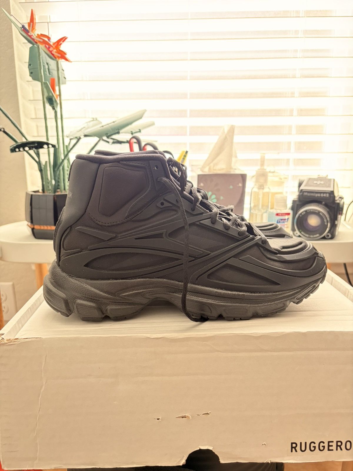 KANGHYUK Kanghyuk x Reebok Premier Road Modern Mid – Black Size US 9 / EU 42 - 1 Thumbnail