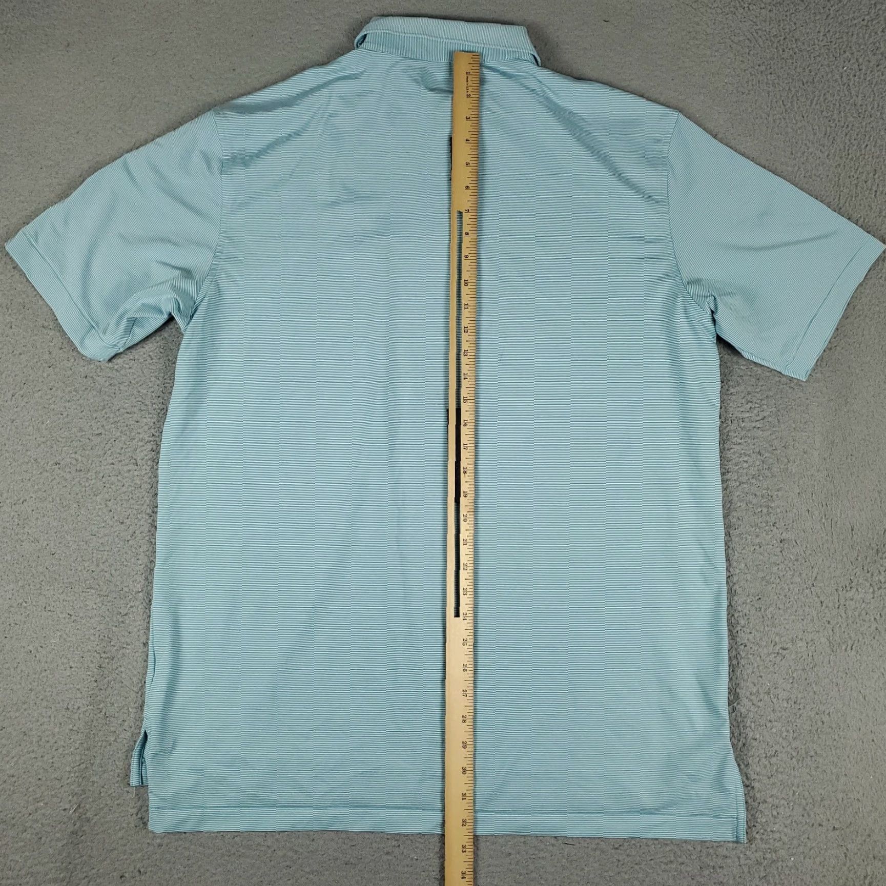 Peter Millar Peter Millar Polo Shirt Mens Large Blue Striped Polo Shirt For Men Size US L / EU 52-54 / 3 - 4 Thumbnail
