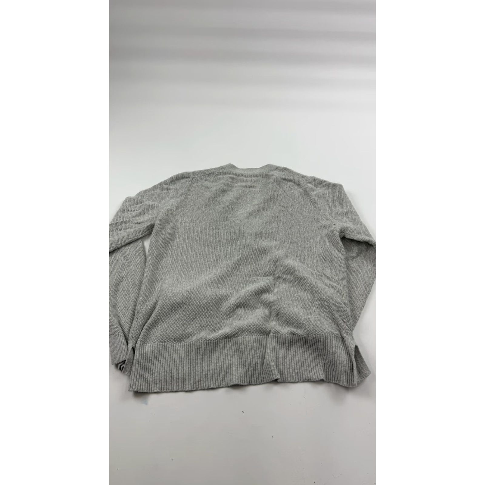 Madewell VINTAGE Madewell Cardigan Sweater Womens Large Light Gray Button Front Cotton Blend V-Neck Size L / US 10 / IT 46 - 7 Thumbnail
