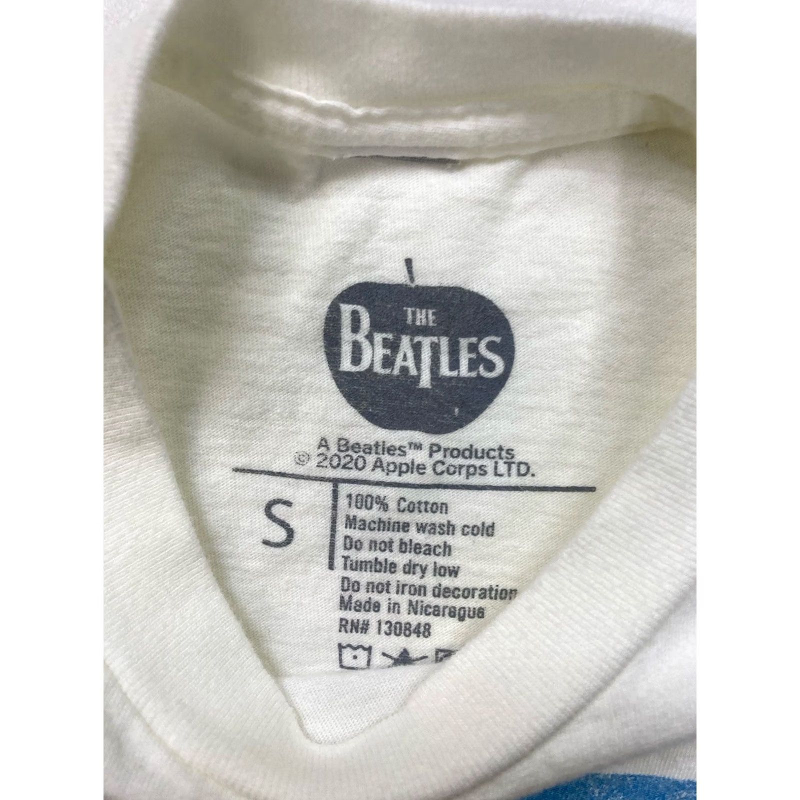 Vintage The Beatles T-Shirt Women Small White Music Shirt Short Sleeve Crew Neck Casual Retro Band Size S / US 4 / IT 40 - 6 Thumbnail