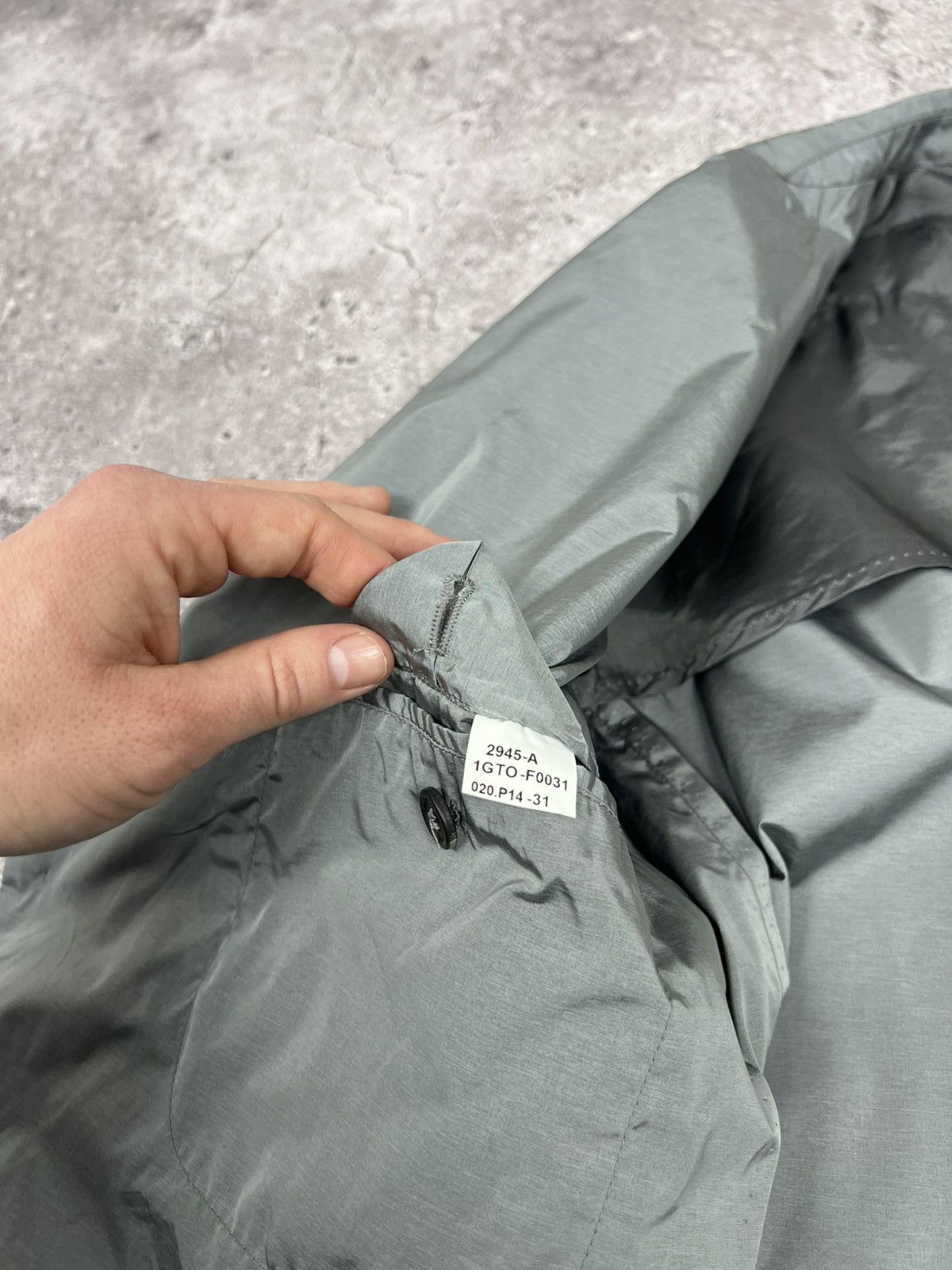 Prada Prada Men’s Nylon Blazer Jacket Sport Silver Size 54R - 13 Thumbnail