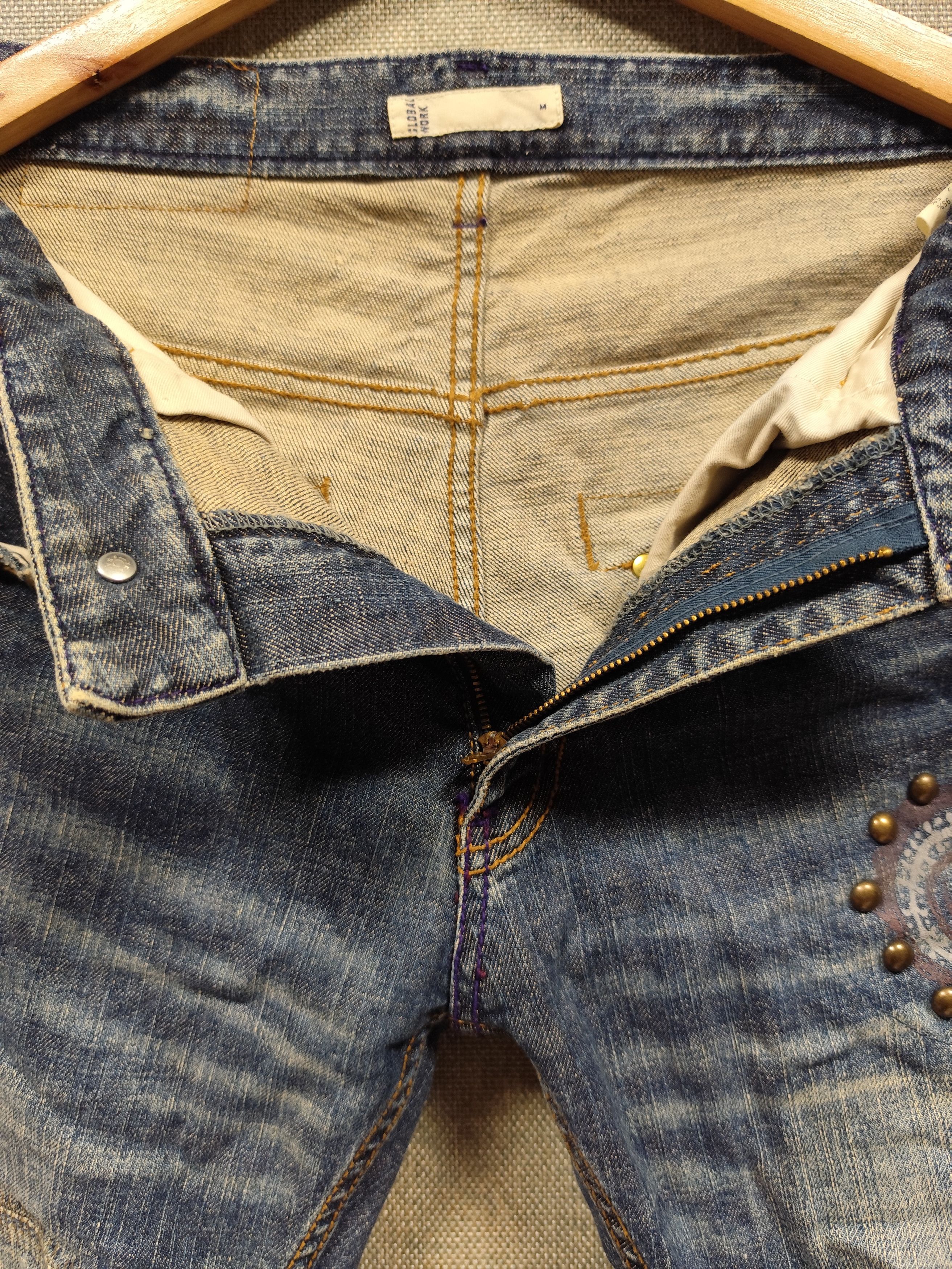 Global Work Global work patchwork jeans very rare Size US 32 / EU 48 - 8 Thumbnail