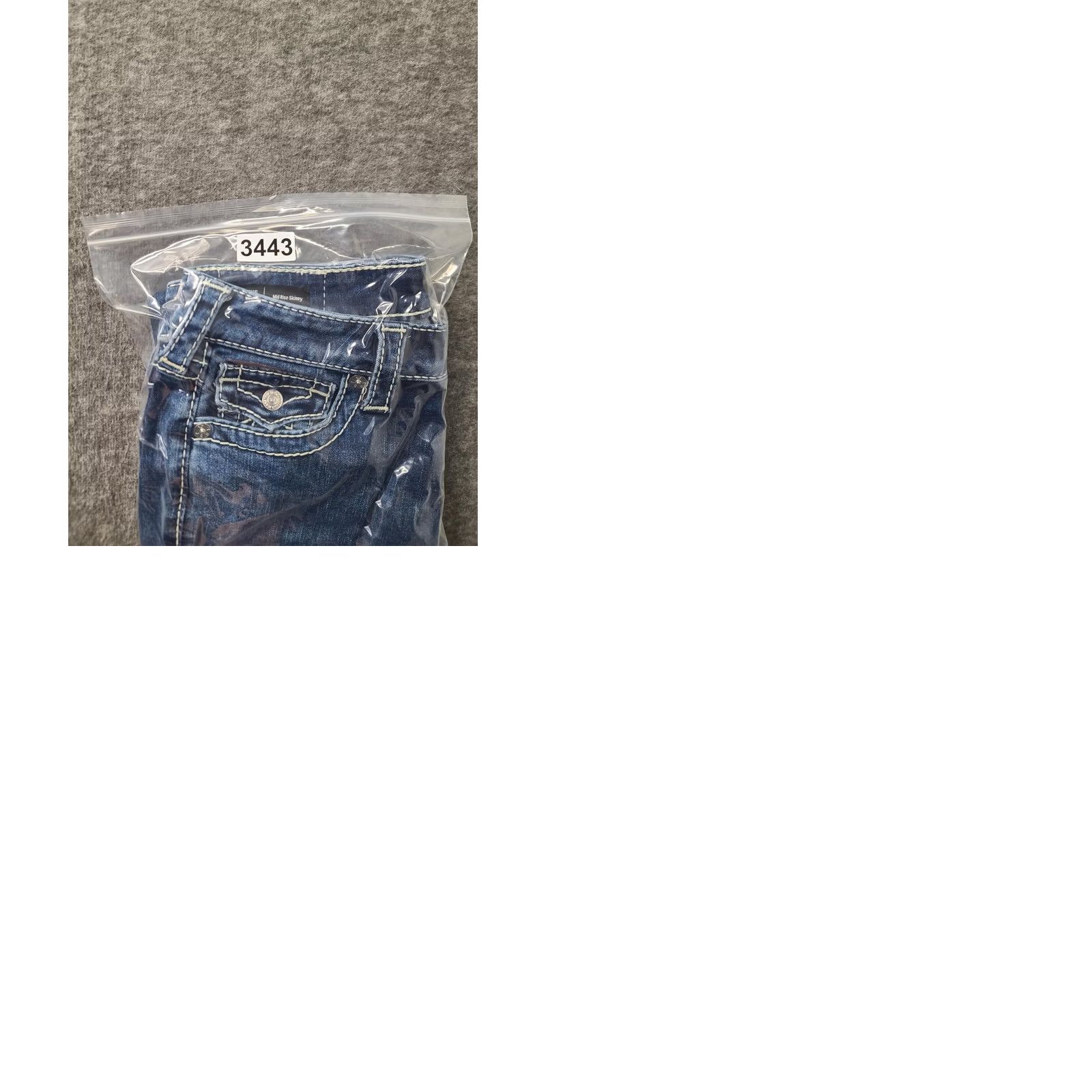 True Religion True Religion Jennie Big T Curvy Mid Rise Skinny Jeans Women 26x28 Blue Stretch Denim 5-Pocket Zipper Size 26" / US 2 / IT 38 - 11 Thumbnail