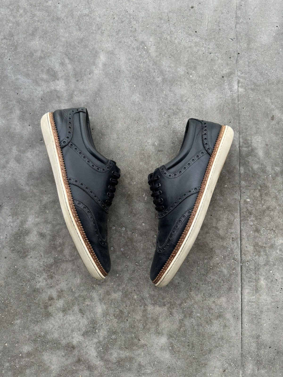 Designer × Louis Vuitton × Vintage Louis Vuitton Brogue Leather Oxford Lace Up Sneakers Size US 9 / EU 42 - 5 Thumbnail