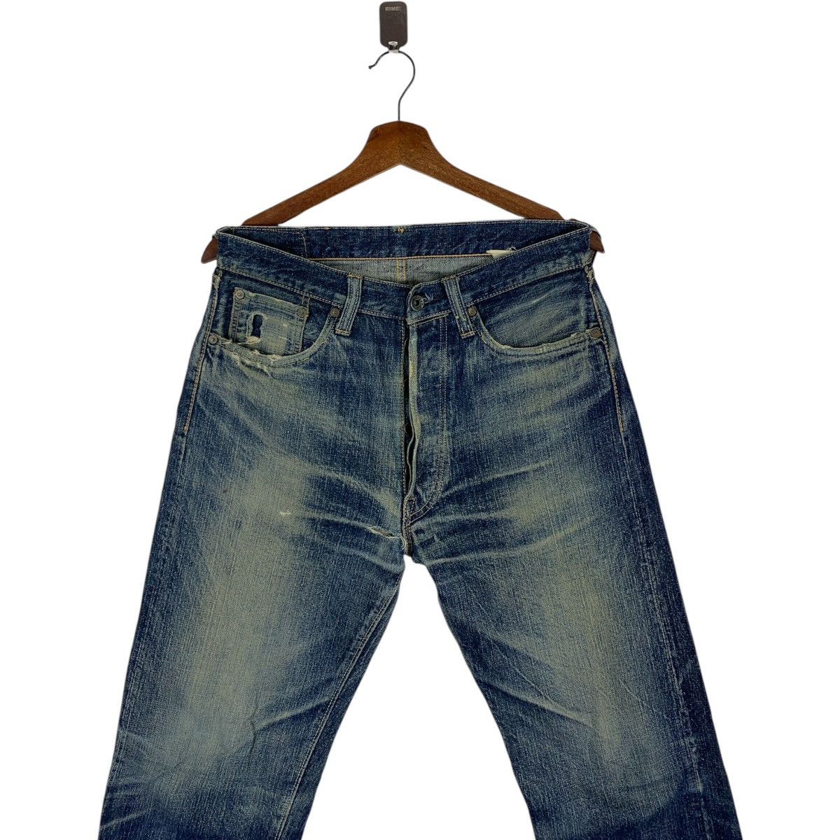 Sugar Cane VINTAGE SUGARCANE DISTRESSED SELVEDGE JEANS MEN Size US 30 / EU 46 - 4 Thumbnail