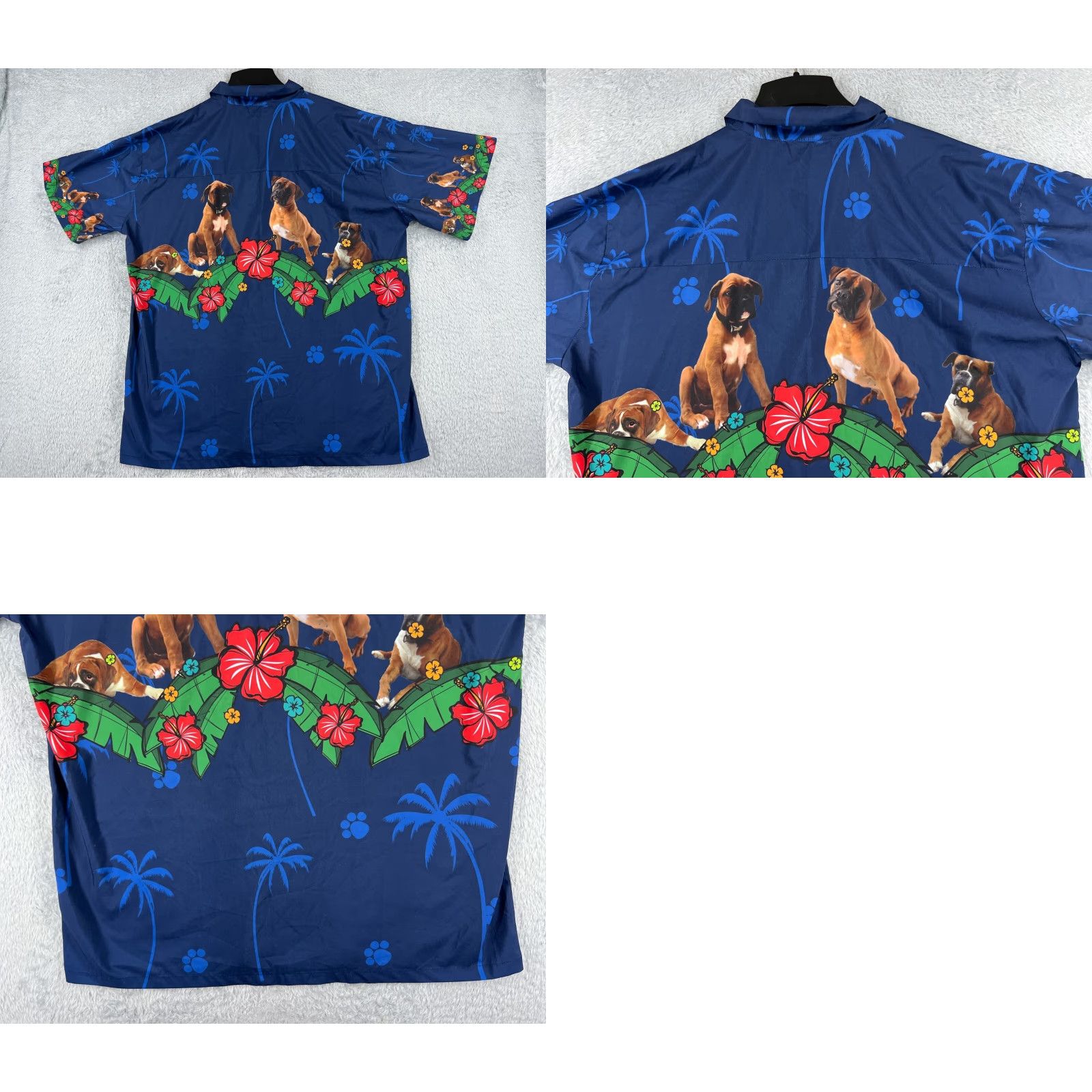 Vintage VINTAGE Aloha Lover Shirt Mens 2XL Blue Floral Hawaiian Button-Up Short Sleeve Best of 90s Theme Mens Size US XXL / EU 58 / 5 - 9 Thumbnail