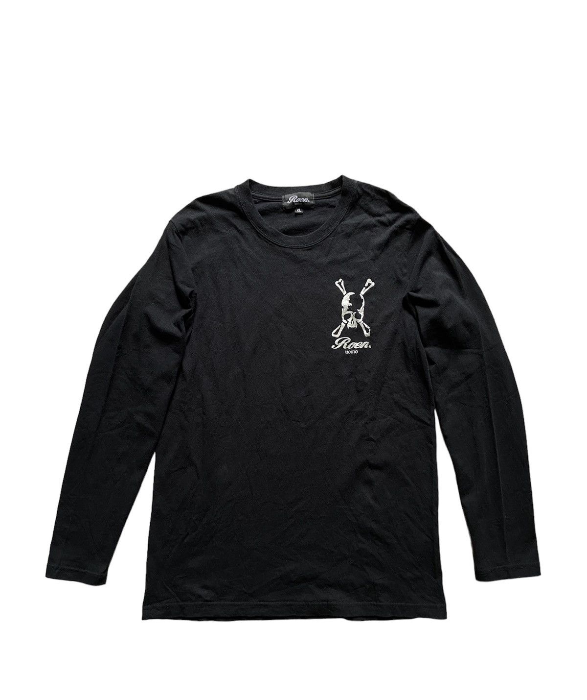 Japanese Brand × Roen Vintage Skeleton Skull Roen Uomo Big Logo Long Sleeve Size US XL / EU 56 / 4 - 2 Thumbnail