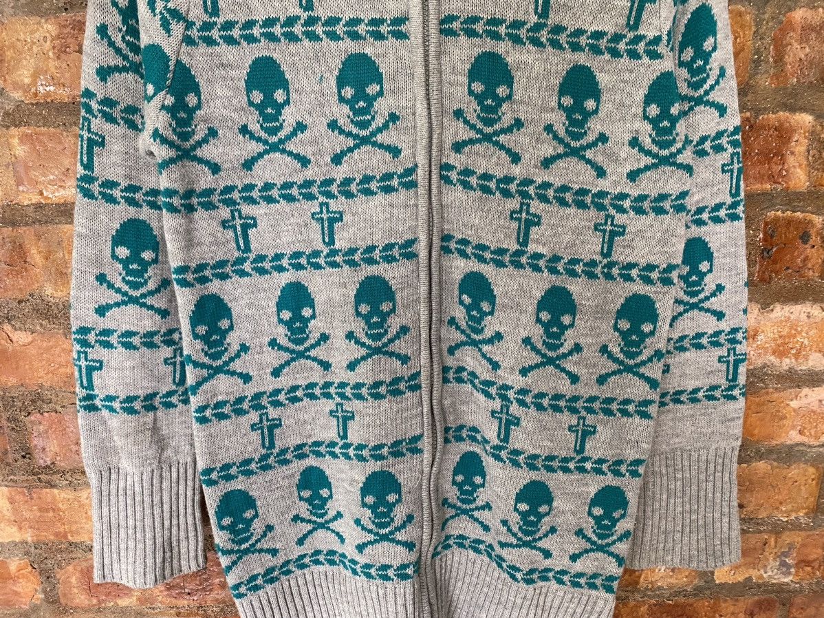 Angel Blue Sky Bomber Japan Cross and Skull knit Size S / US 4 / IT 40 - 4 Thumbnail