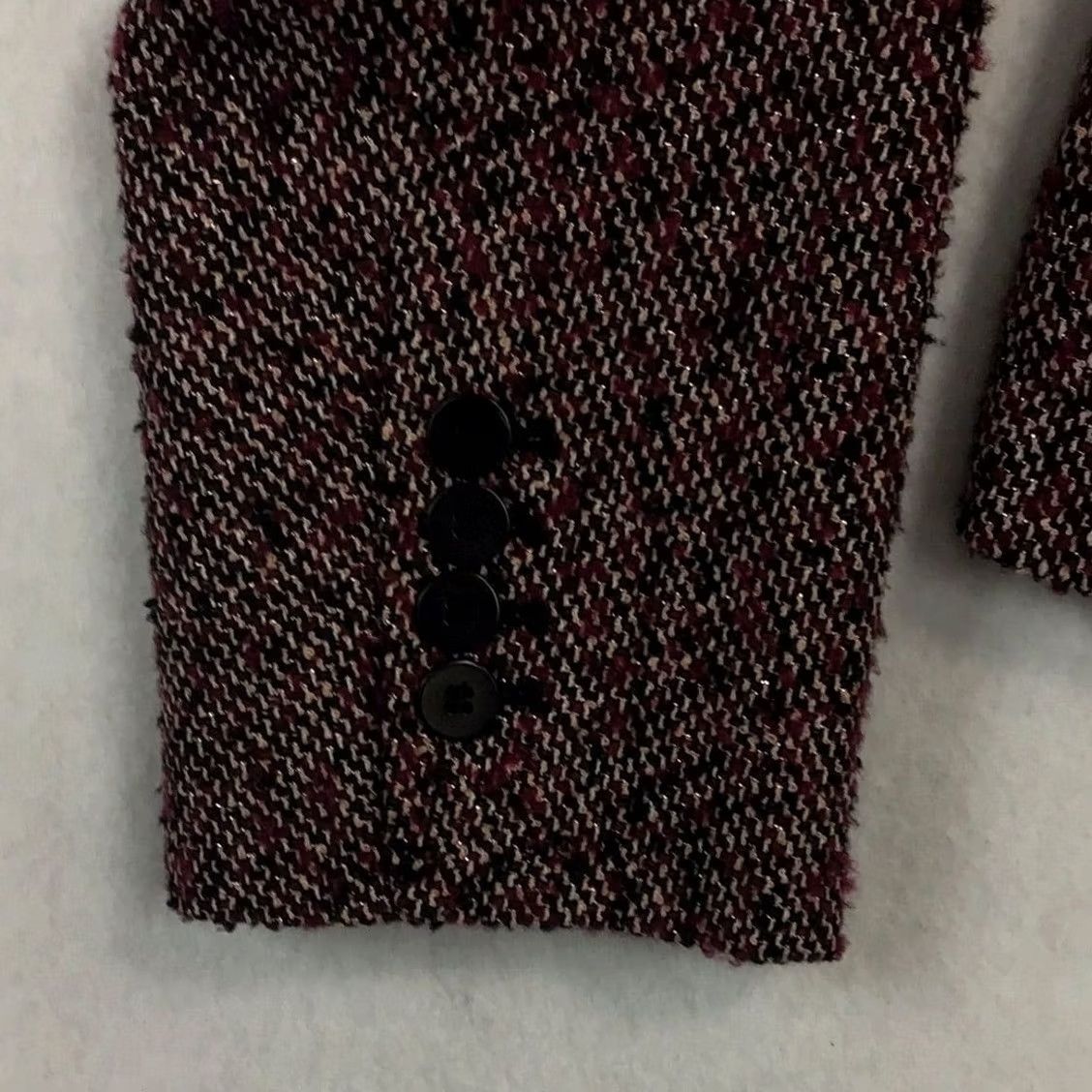 Talbots Talbots Blazer Women 10 Magenta/Black Mosaic Pattern Regular Size 10 Blazer Pant Suit Mens none Size L / US 10 / IT 46 - 4 Thumbnail
