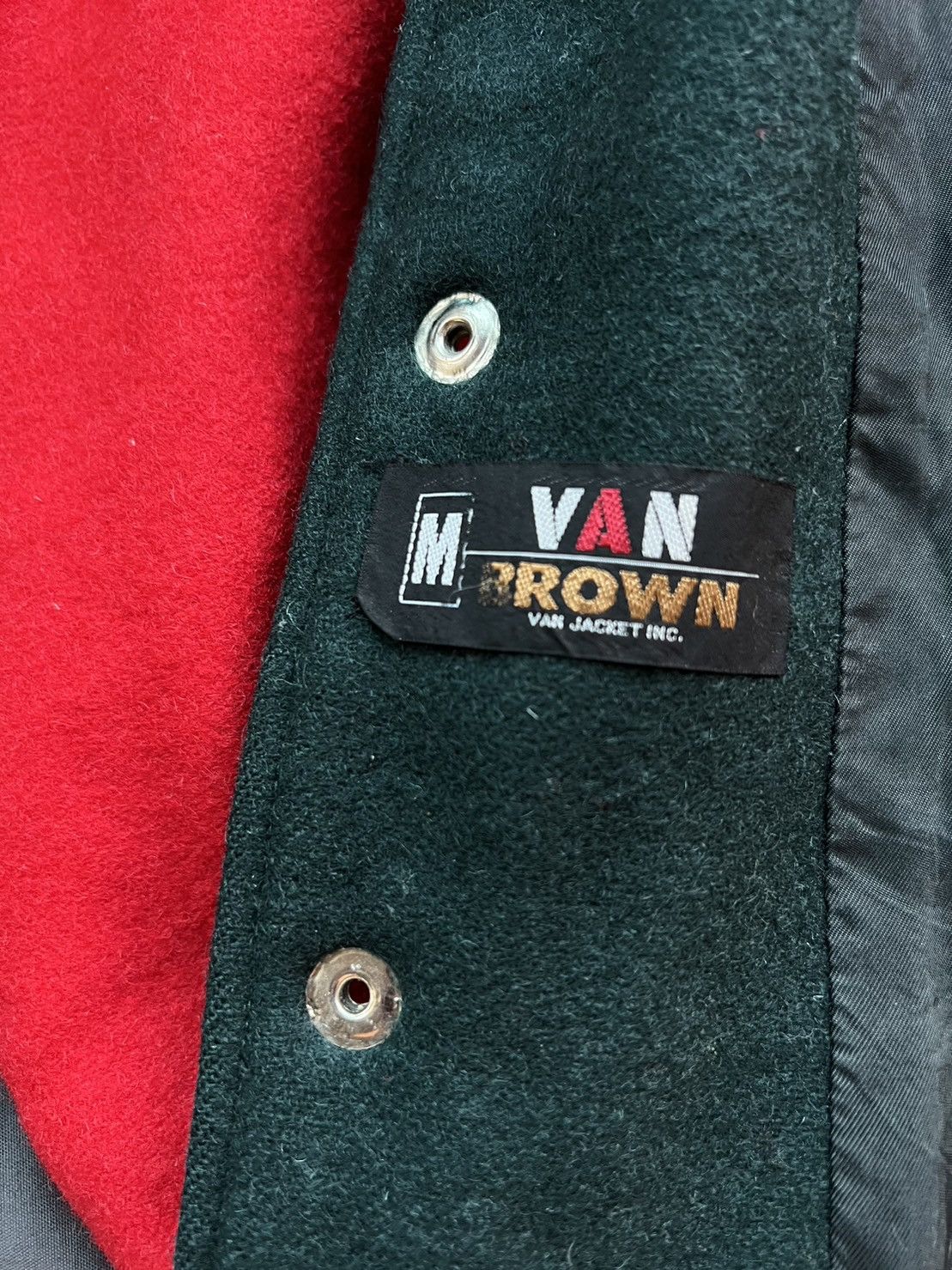Vintage Vintage Van Wool Varsity Jacket Size US S / EU 44-46 / 1 - 7 Thumbnail