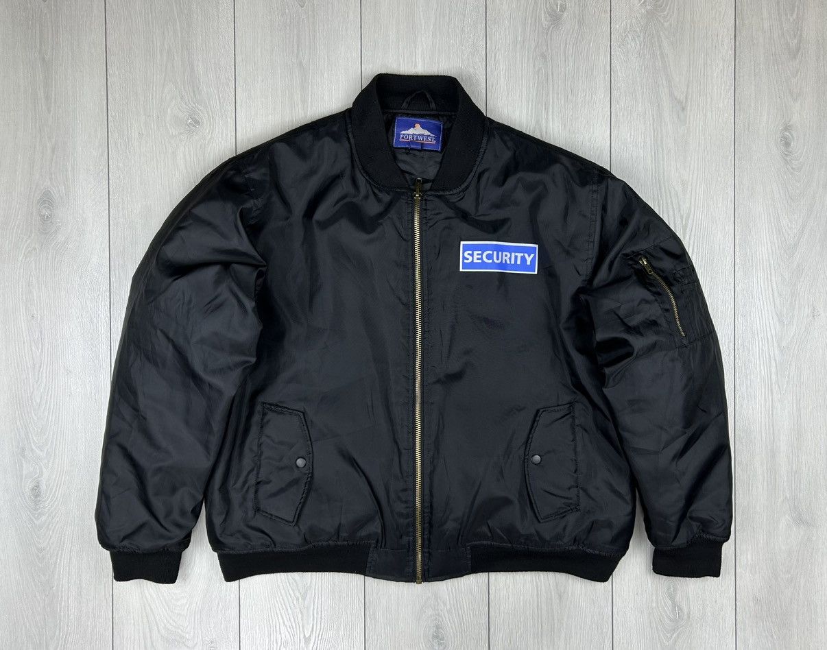 Japanese Brand × Vintage Security Aviation Flight Vintage Jacket MA-1 USA size XL Size US XL / EU 56 / 4 - 1 Thumbnail