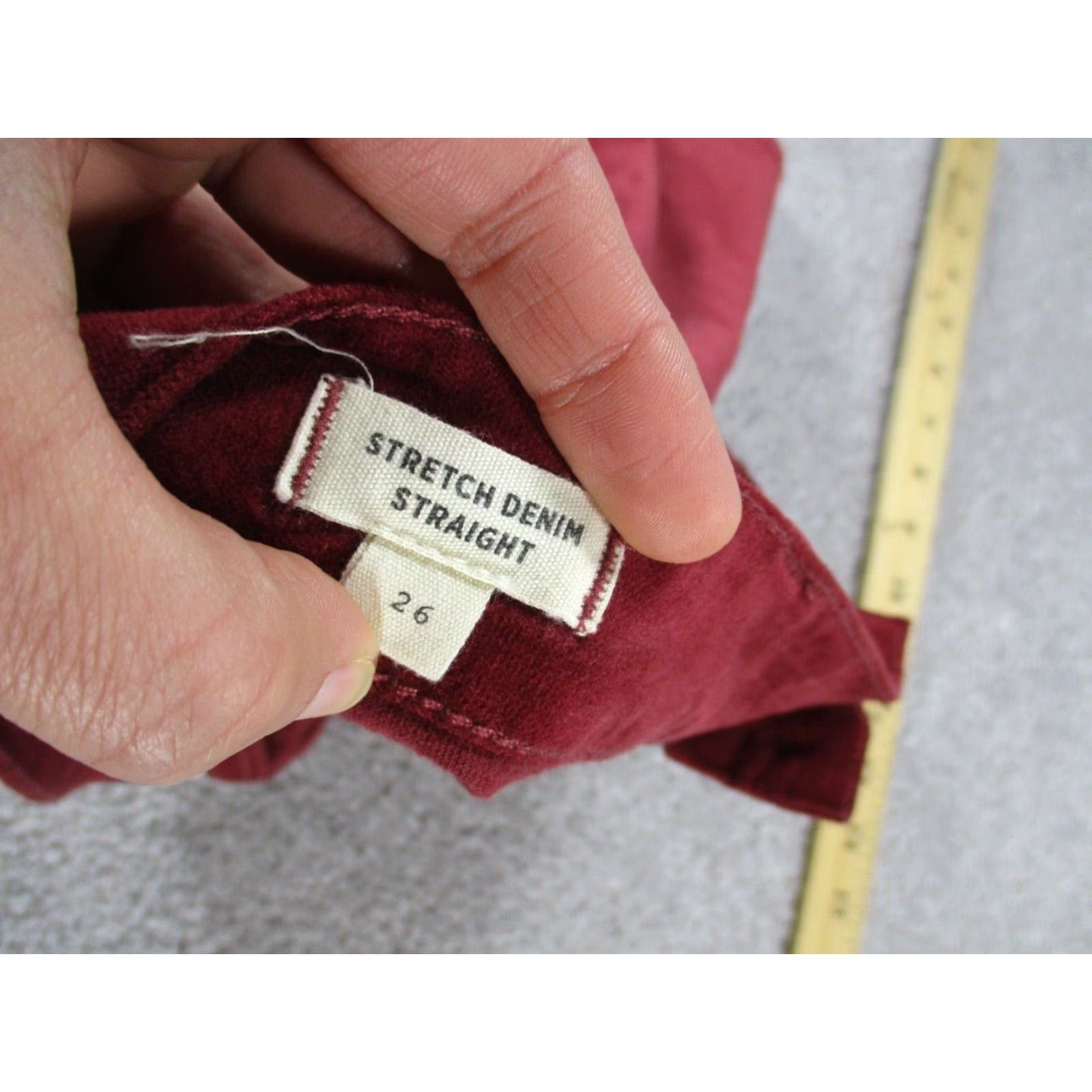 Madewell Madewell Skirt Womens 26 Stretch Denim A-Line Red Velvet Short (Size 26) Womens Skirt Madewell Color Red - 22 Size 26" / US 2 / IT 38 - 6 Thumbnail