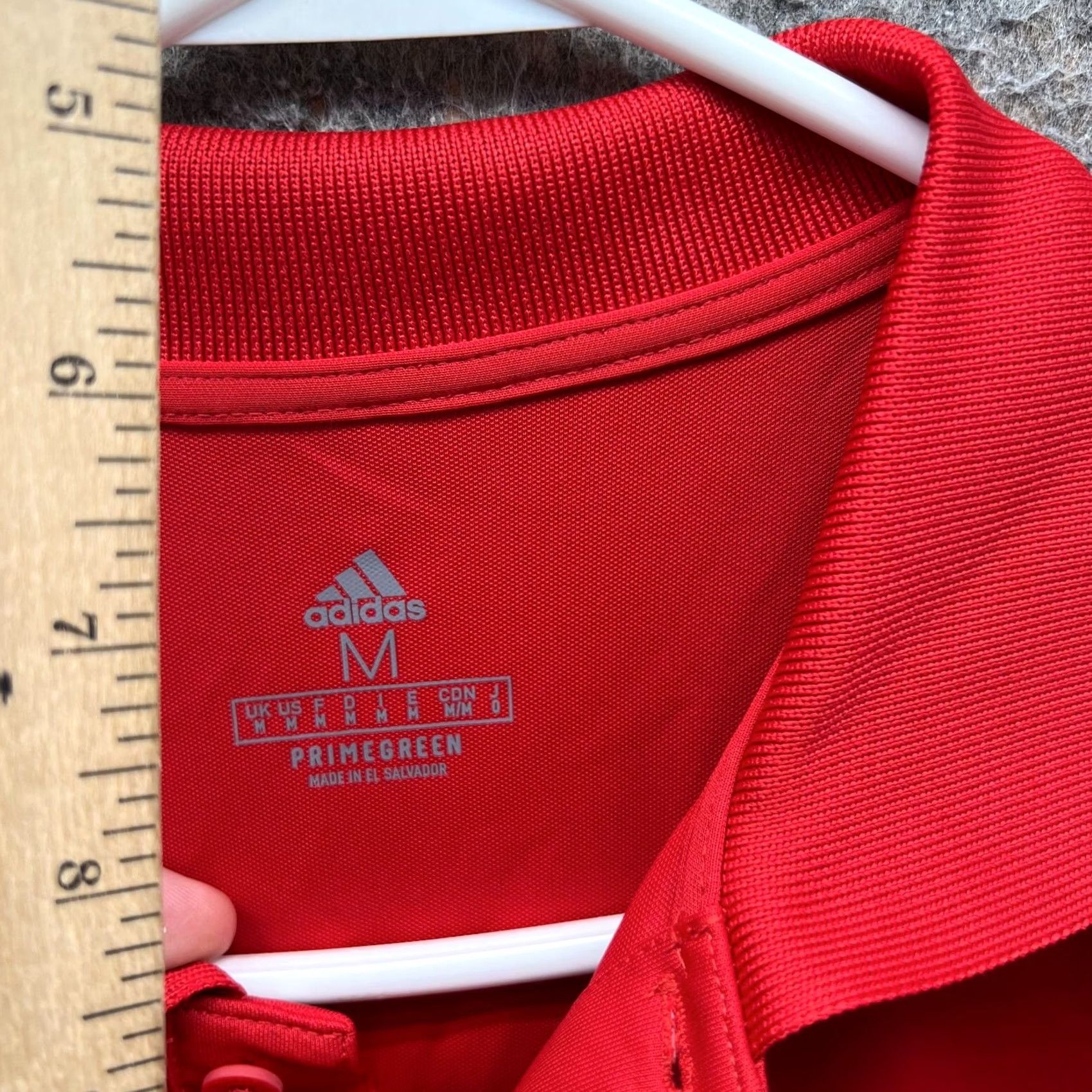 Adidas Adidas Polo Shirt Mens Medium Red Primegreen Preppy Trefoil Golf Knit Shirt Size US M / EU 48-50 / 2 - 7 Thumbnail