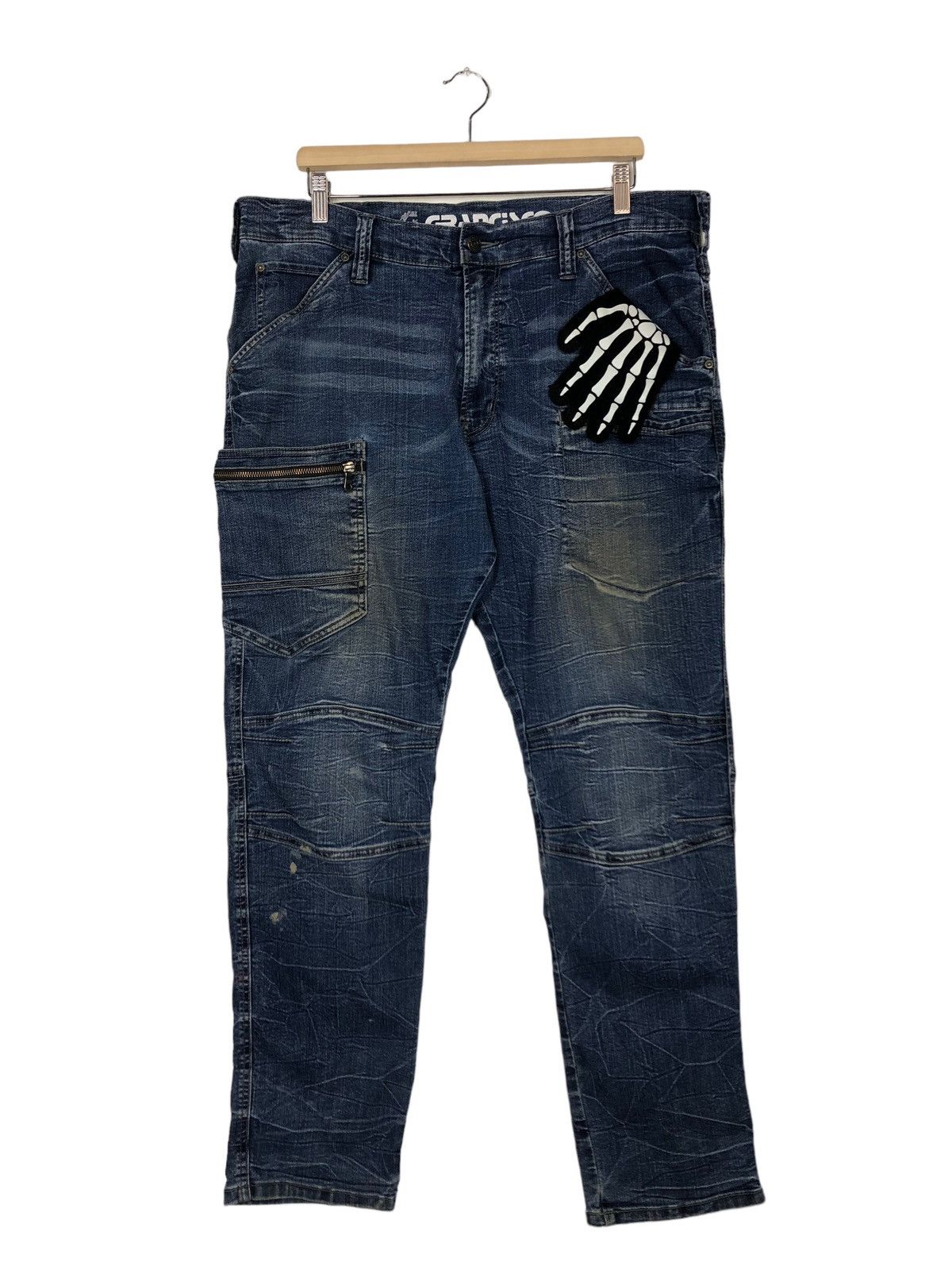 Hysteric Glamour 🔥Bush Pocket Cargo Denim Jeans Grancisco Japan Size US 36 / EU 52 - 1 Thumbnail