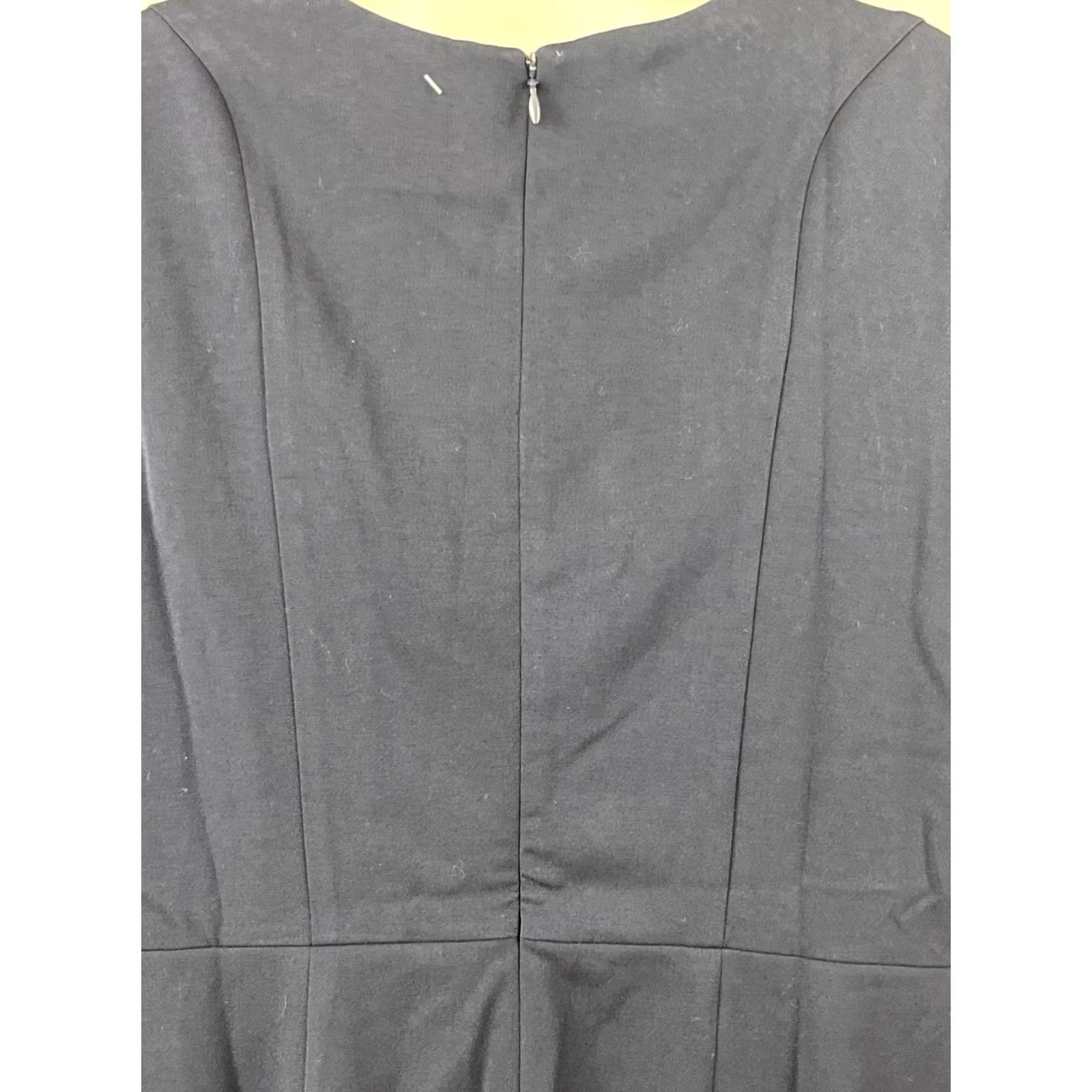 Merona Merona Dress Womens 18 Navy Blue Sleeveless Crew Neck Knee Length Sheath Office Size XXL / US 16-18 / IT 52-54 - 6 Thumbnail