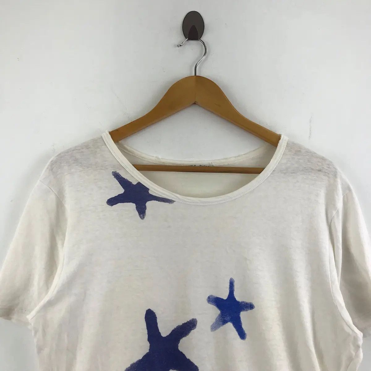 Yohji Yamamoto Vintage YOHJI YAMAMOTO y’s Falling Stars Sky Fall Tee Shirt Size US M / EU 48-50 / 2 - 2 Thumbnail