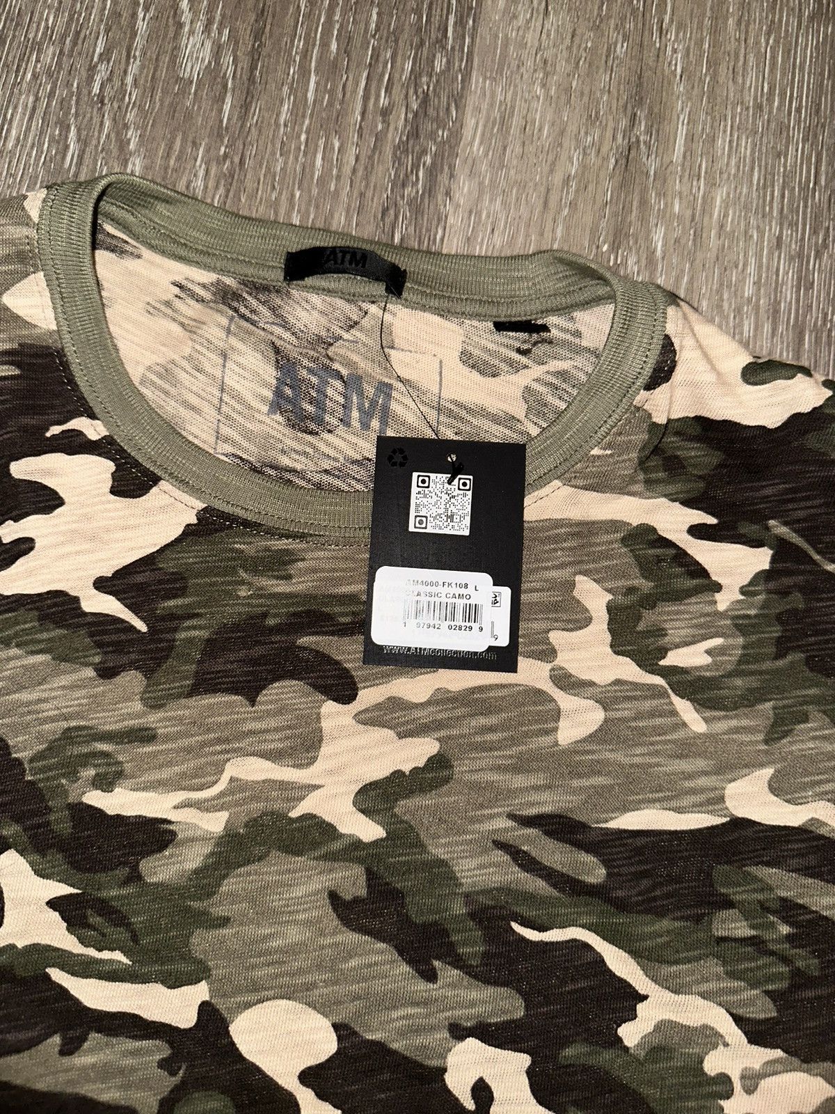ATM Anthony Thomas Melillo Classic Camo slub tee Size US L / EU 52-54 / 3 - 1 Thumbnail
