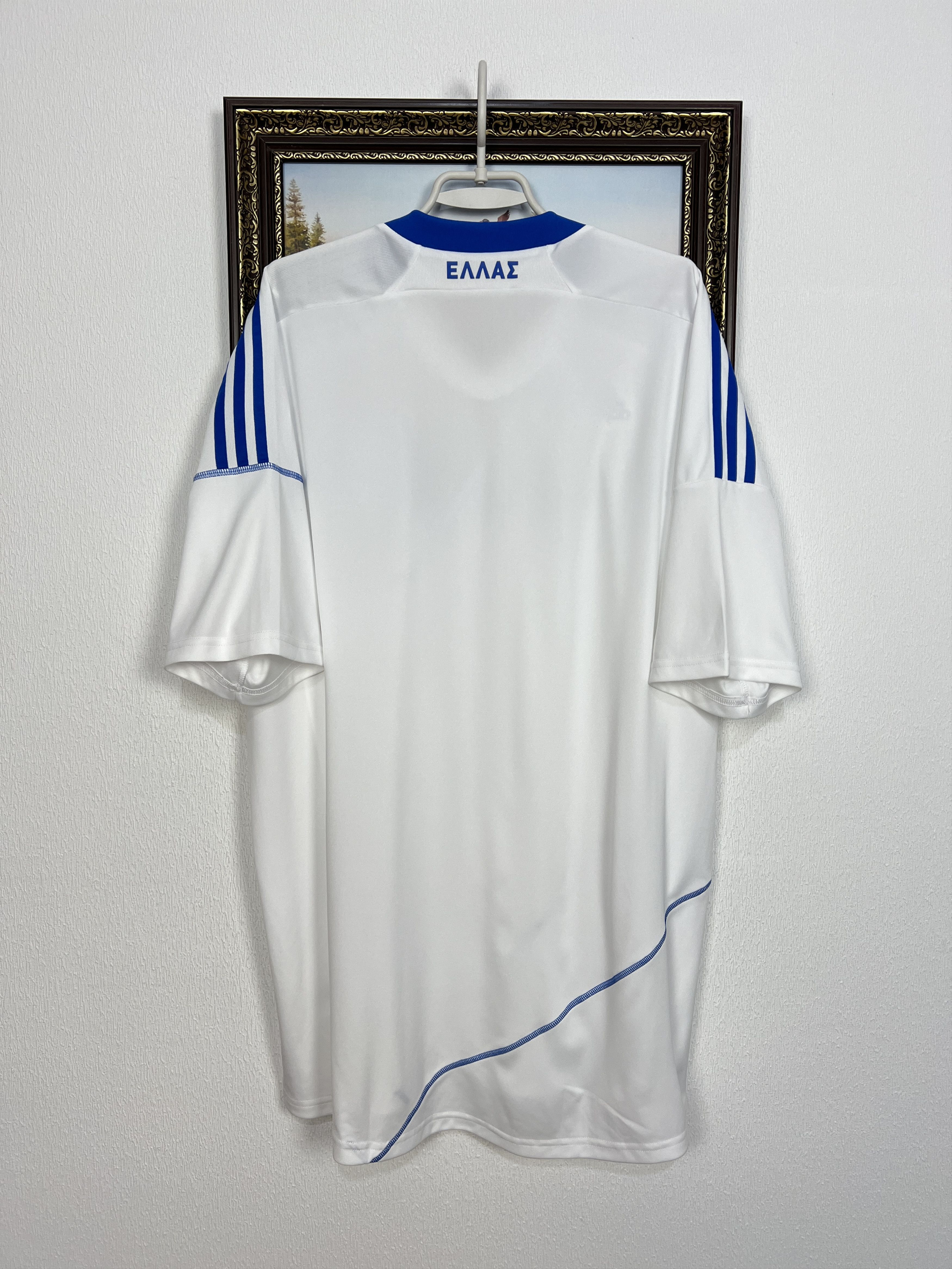 Adidas Greece Home football shirt Soccer National Jersey Trikot Size US XXL / EU 58 / 5 - 9 Thumbnail