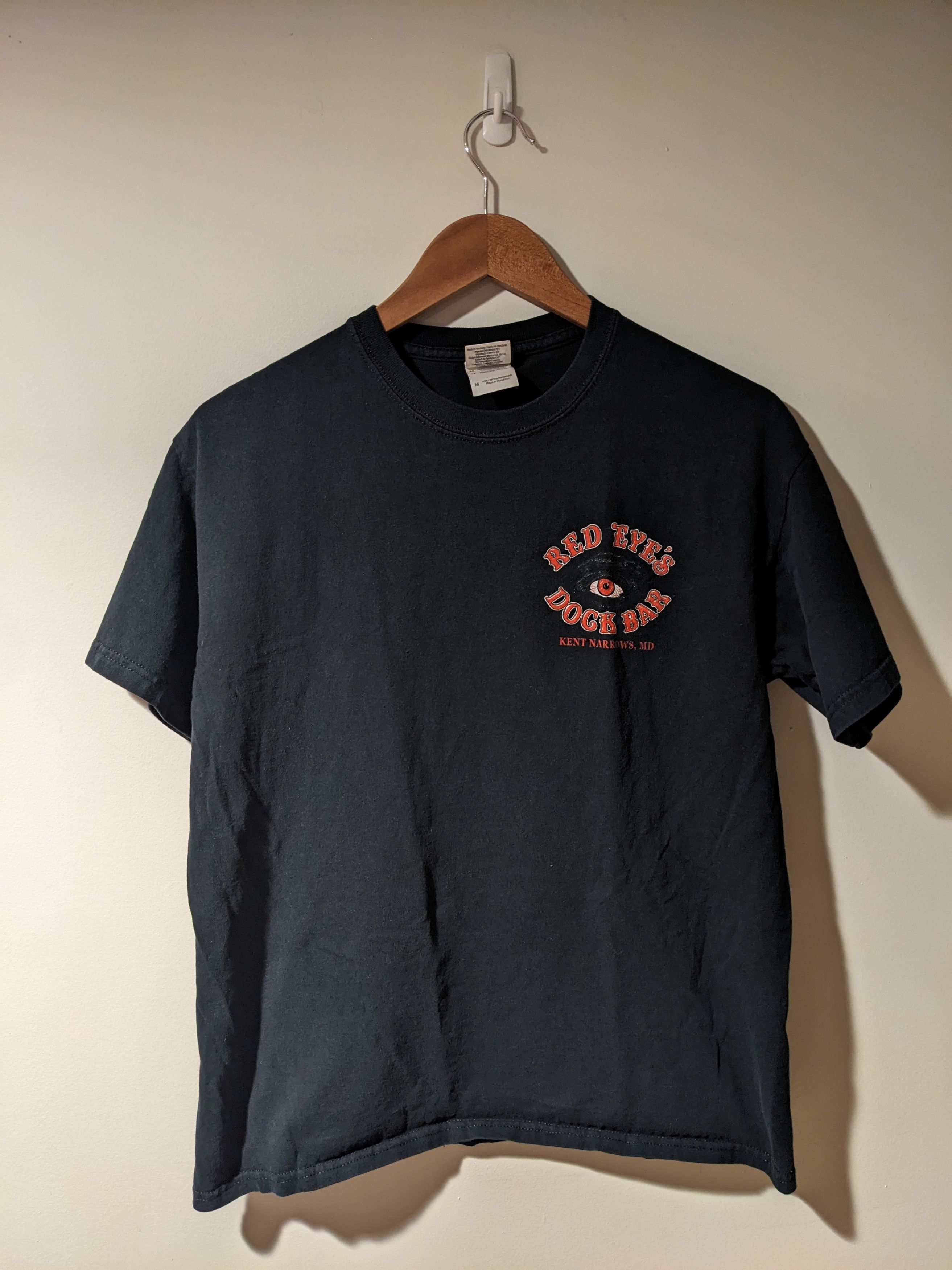 Gildan × Vintage Vintage Y2K Red Eye's Dock Bar Maryland Black Medium T-Shirt Size US M / EU 48-50 / 2 - 3 Thumbnail
