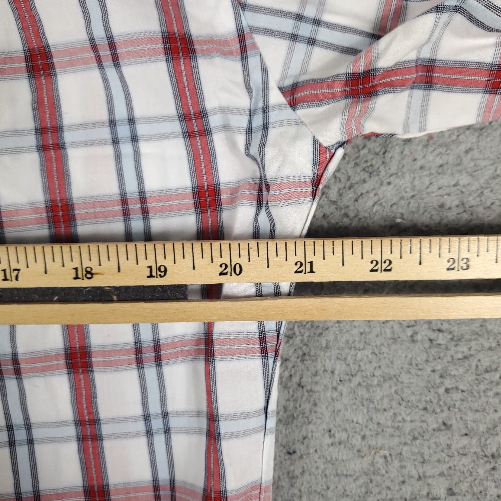 Nautica Nautica Shirt Mens Size Large Red Plaid Button-Up Long Sleeve Casual Business Formal Party/Cocktail Travel Workwear Size US L / EU 52-54 / 3 - 6 Thumbnail