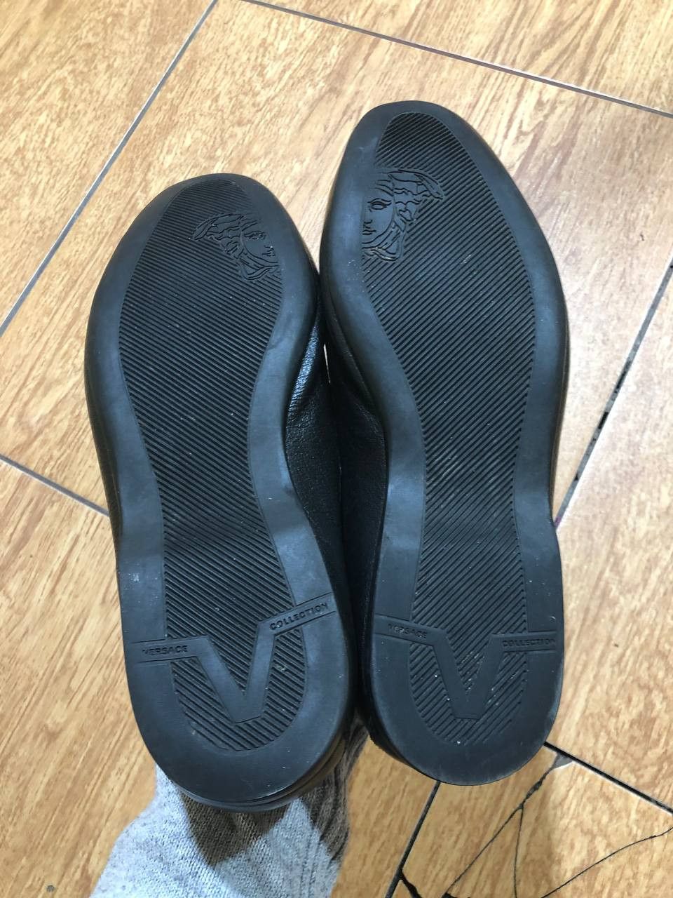 Versace Versace Collection Textured leather loafers Size US 9 / EU 42 - 11 Thumbnail