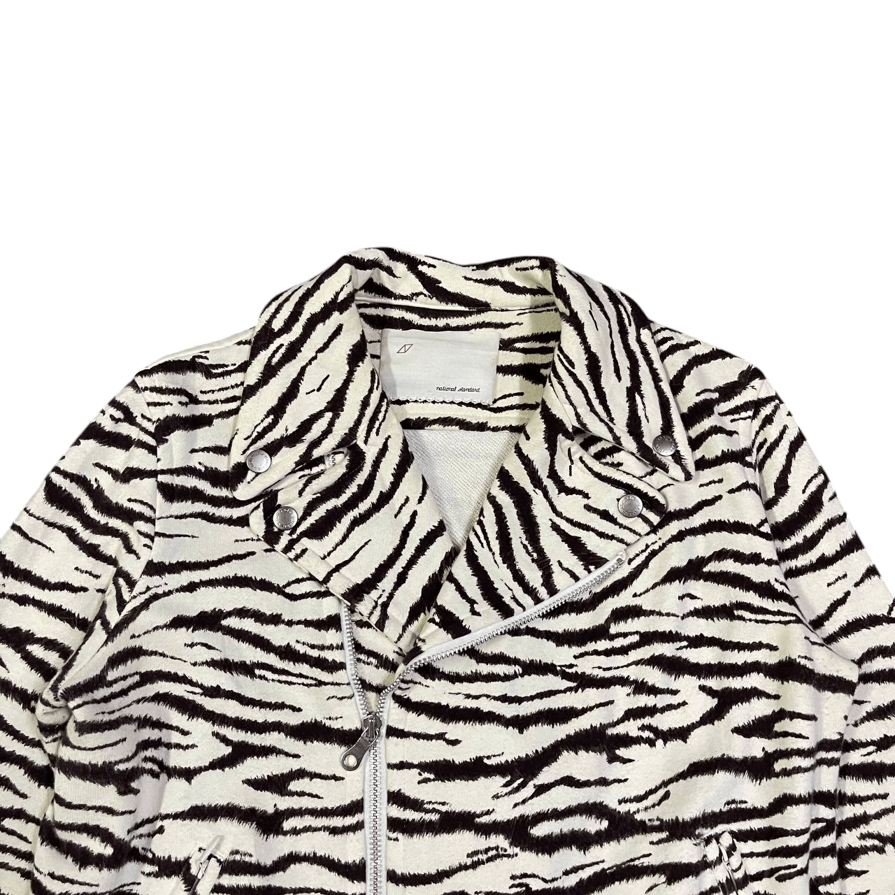 National Standard National Standard Zebra Print Motorcycle Jacket Size US M / EU 48-50 / 2 - 2 Thumbnail