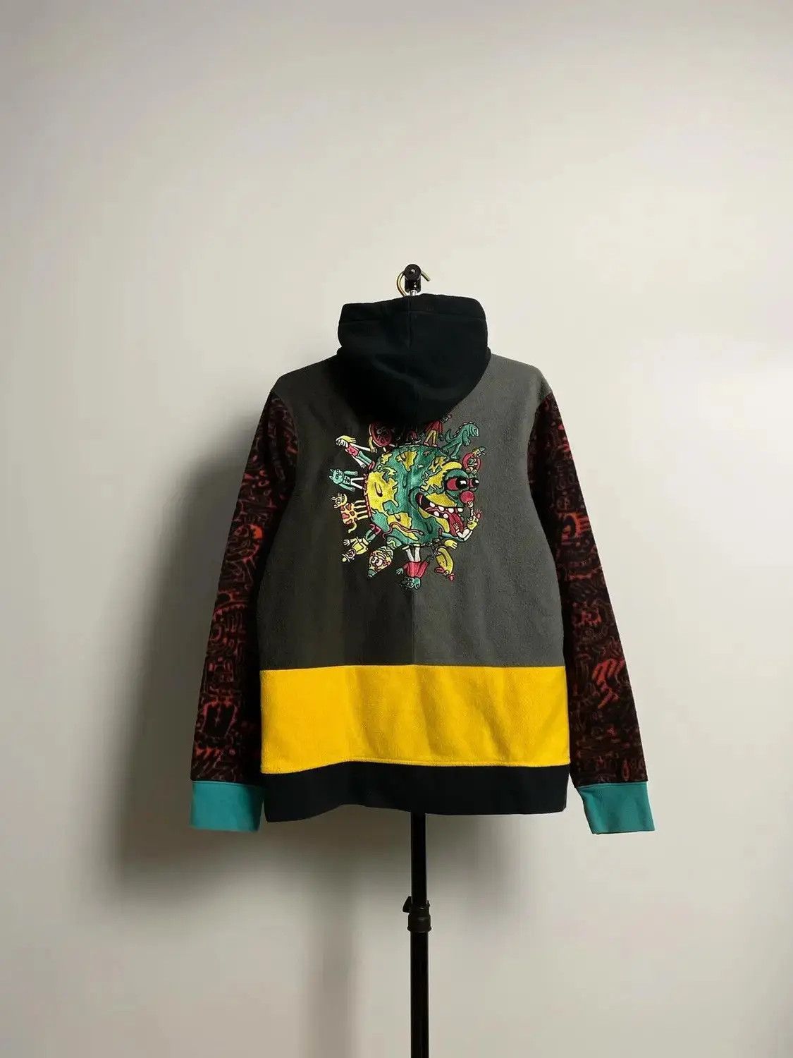 Japanese Brand KILLER ACID x THE BINDLE FLEECE HOODIE Size US S / EU 44-46 / 1 - 2 Thumbnail