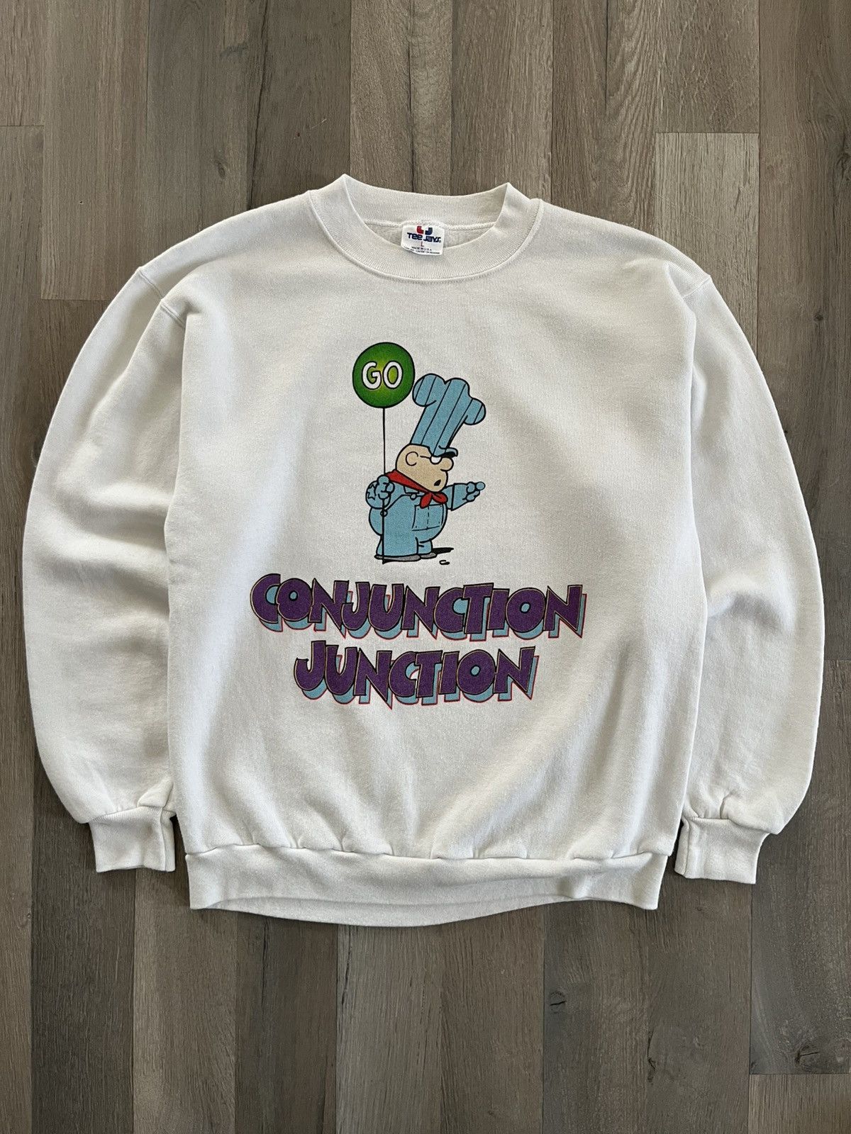 TEE JAYS Vintage Schoolhouse Rock “Conjunction Junction” Crewneck Size US L / EU 52-54 / 3 - 1 Thumbnail