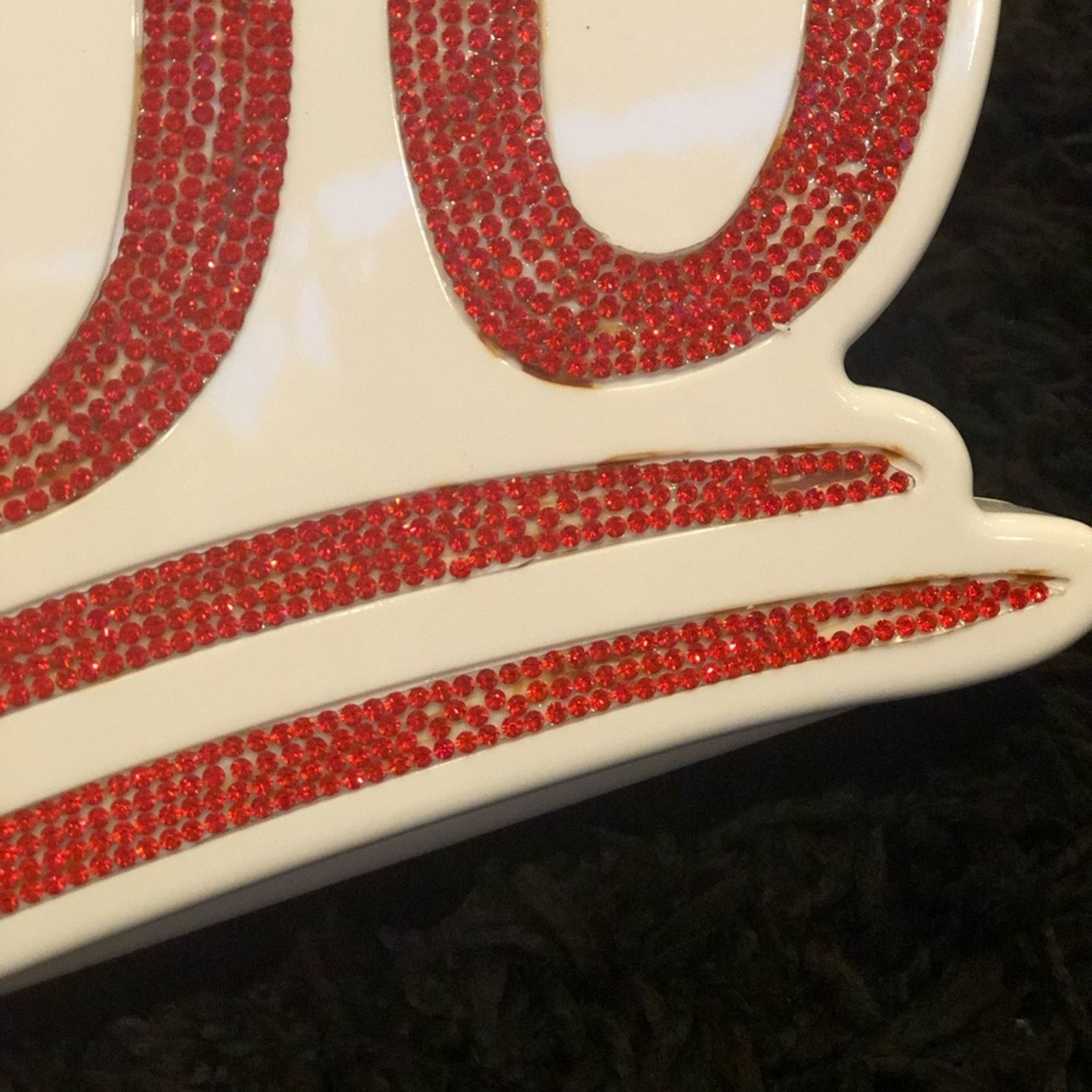 Other White & Red '100' Crystal Accent Crossbody Clutch Size ONE SIZE - 4 Thumbnail