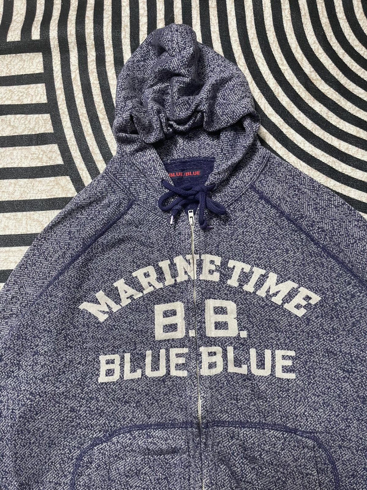 Blue Blue Japan 90s BLUE BLUE JAPAN “MARINE TIME B.B” INDIGO DYE FULL ZIPPER Size US M / EU 48-50 / 2 - 6 Thumbnail