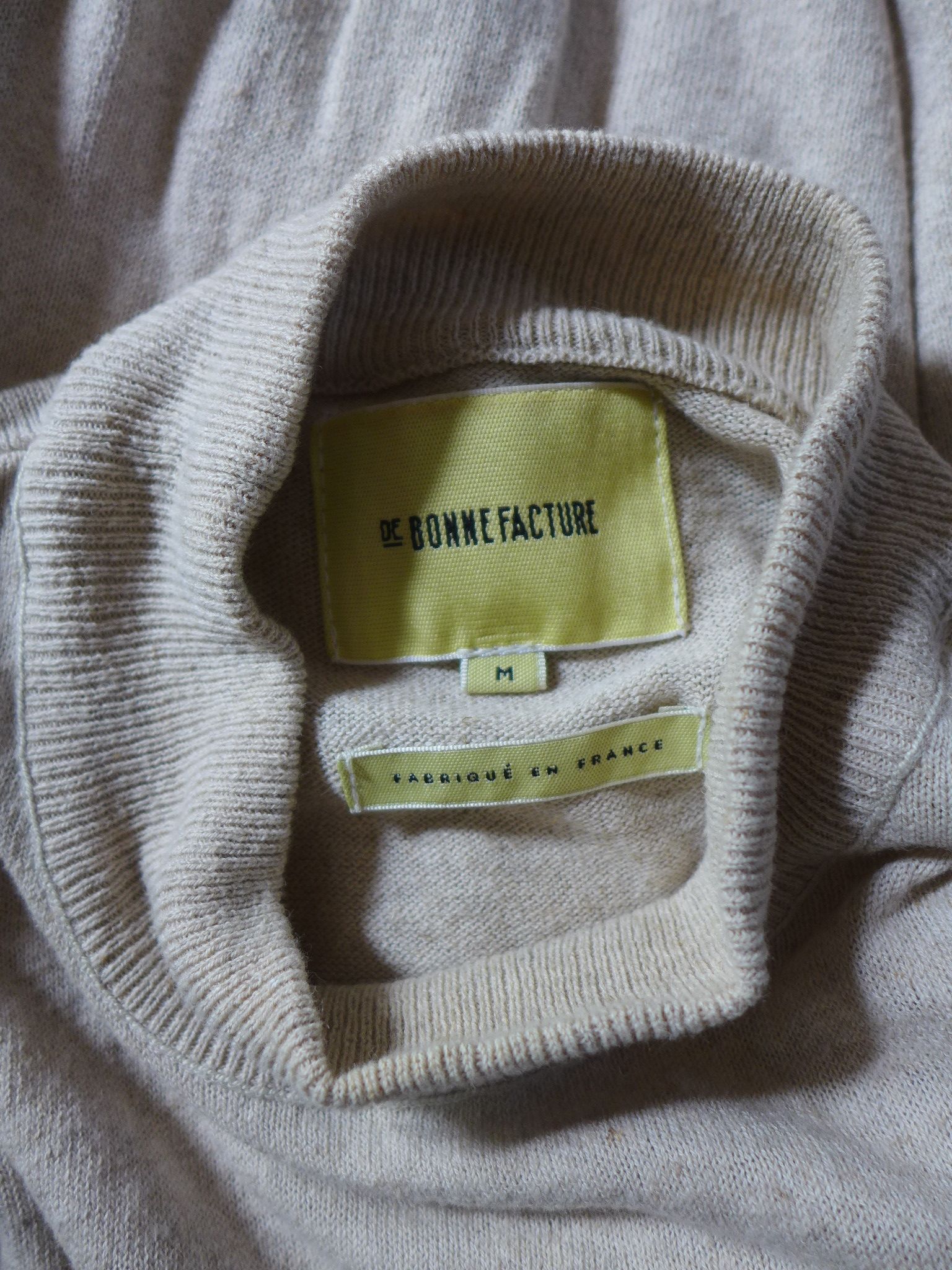 De Bonne Facture Mock Sweater, Linen/Coton Size US M / EU 48-50 / 2 - 5 Thumbnail