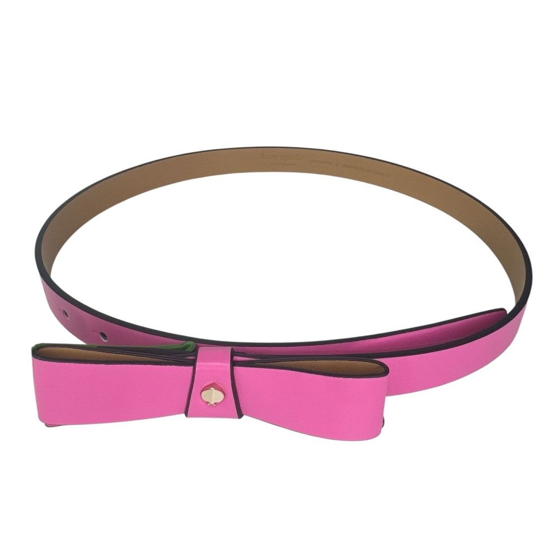 Kate Spade Kate Spade Bow Leather Belt in Pink Small Size ONE SIZE - 3 Thumbnail