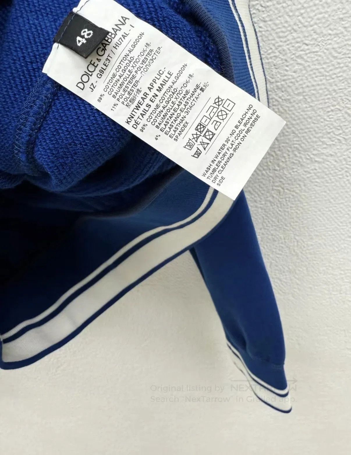 Dolce & Gabbana Blue Crew Neck Long Sleeve Sweatshirt. Size US S / EU 44-46 / 1 - 6 Thumbnail