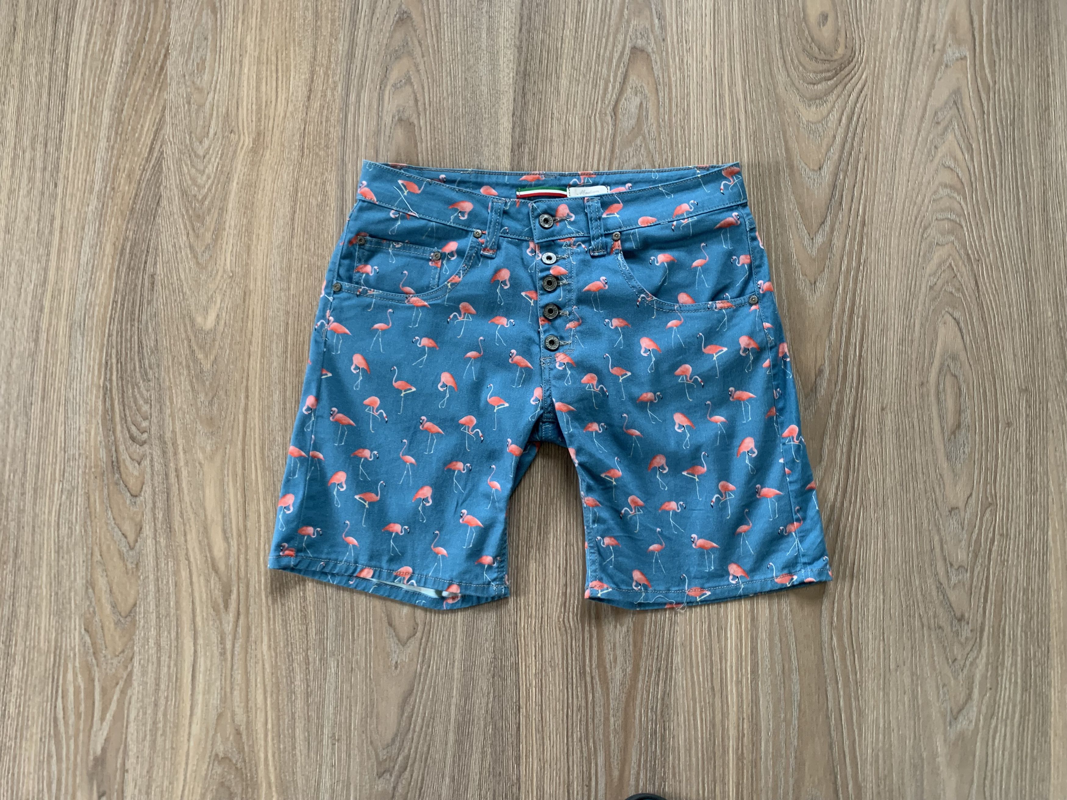 Other PLEASE Flamingo Cotton Print Shorts Made in Italy Size US 32 / EU 48 - 1 Thumbnail